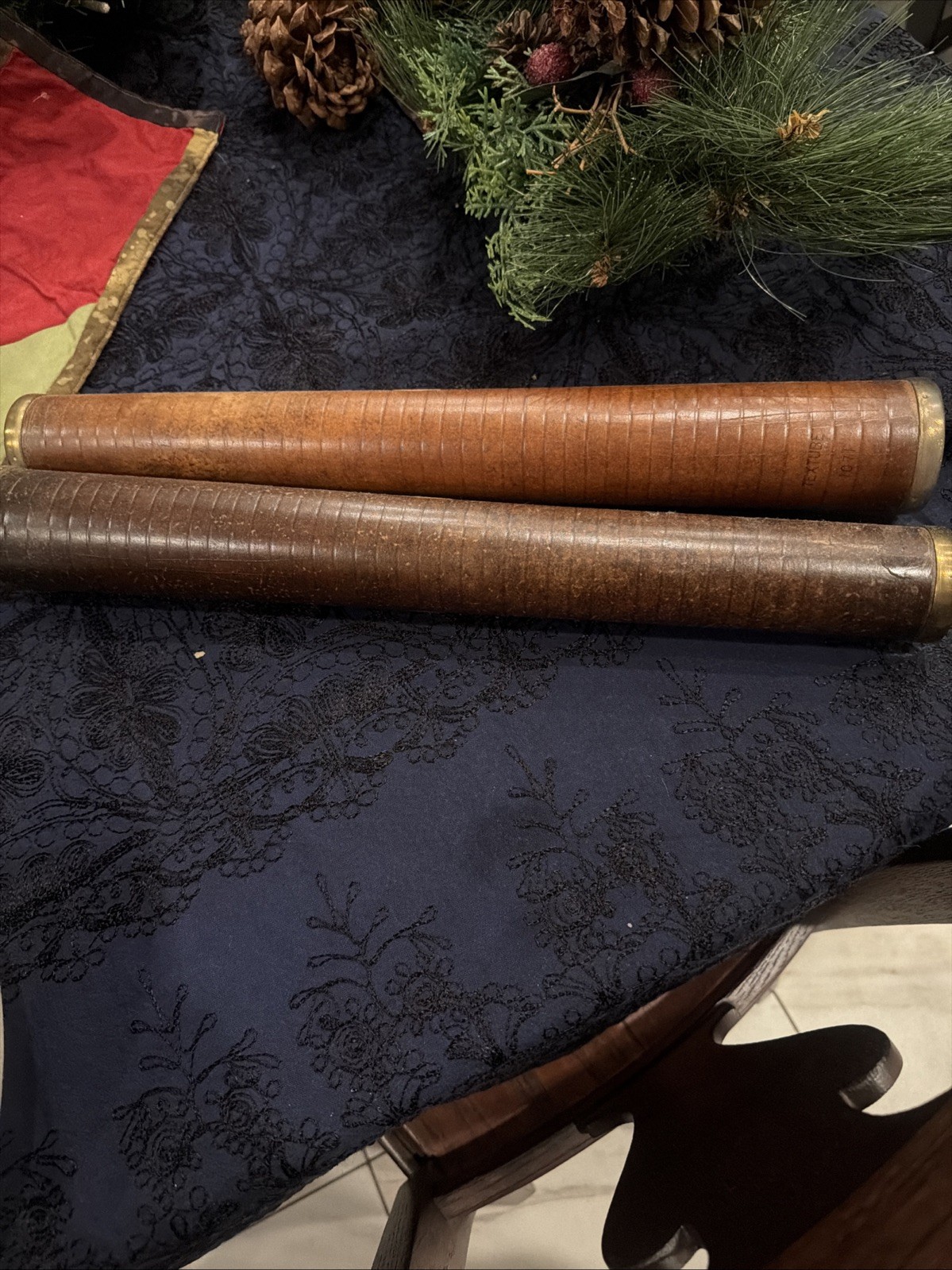 Bird and Byrd Est. 1903 Saleman Sample Bobbin Chimney with decals.