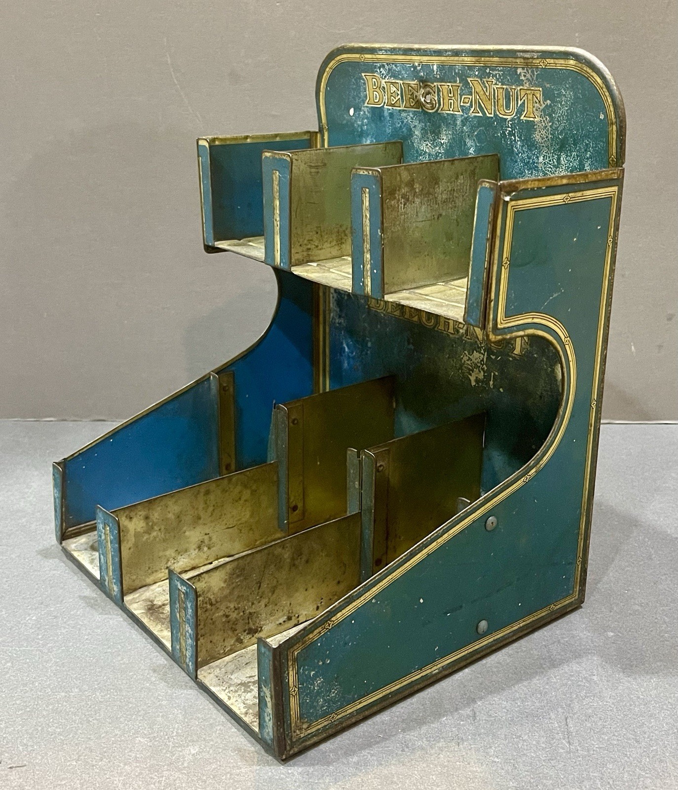 Antique 1910’s -20’s Beech-Nut Packing Co. Counter Top Gum Advertising Display
