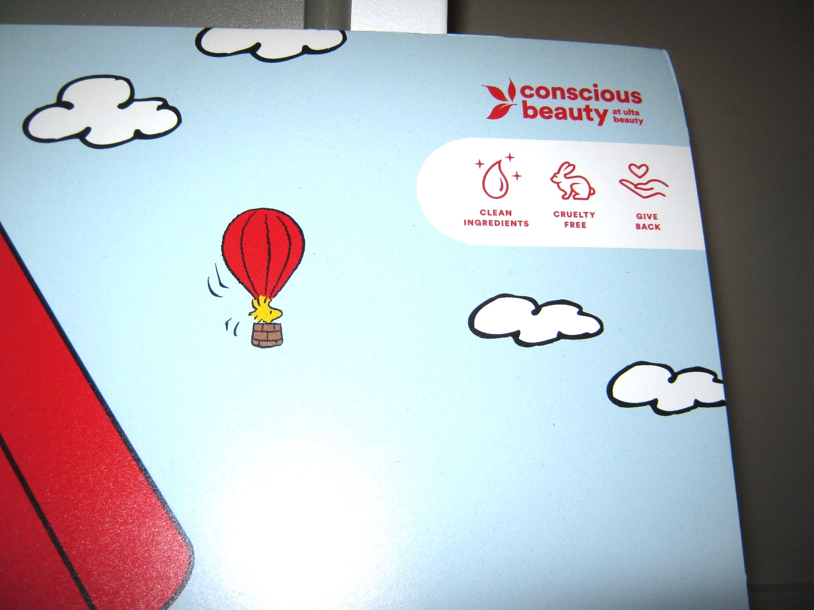 PEANUTS X ULTA Beauty Collection Sign Promo Store Display 26X15 SNOOPY WOODSTOCK