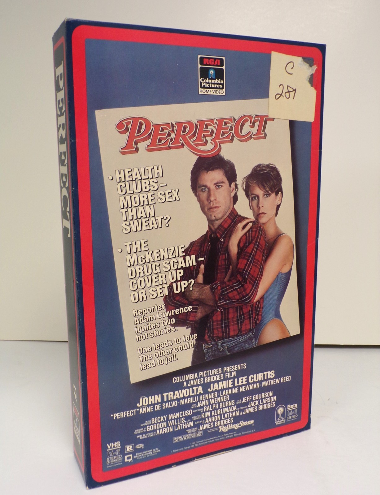 Just One of the Guys/Perfect Travolta Video Store Display Box 15″ 110425WBAN-12