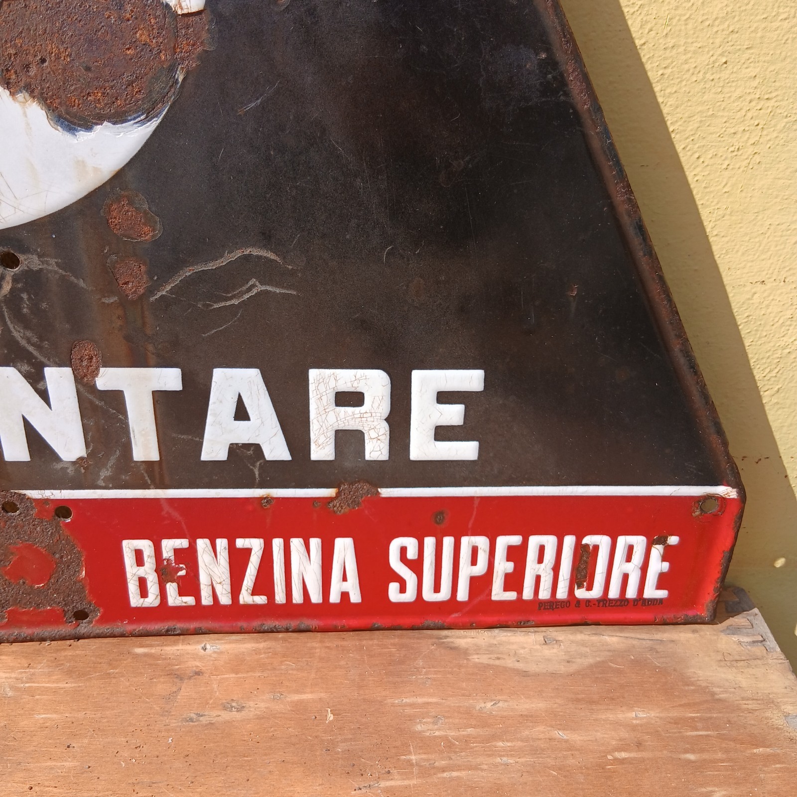 Italian Touring Club CTI Enamel Table Sign