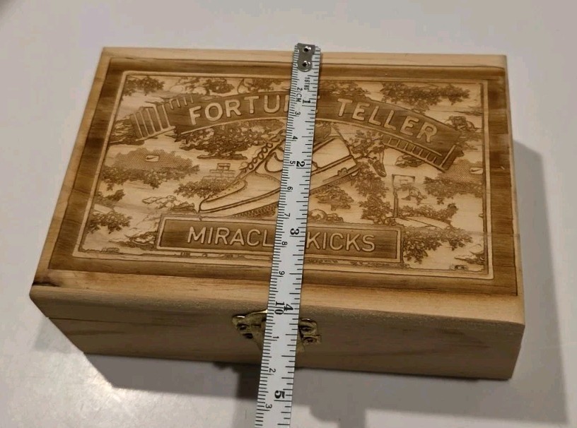 RARE NIKE SMALL NORDSTROM X WOOD JEWELRY PROMO BOX MIRACLE KICKS FORTUNE TELLER