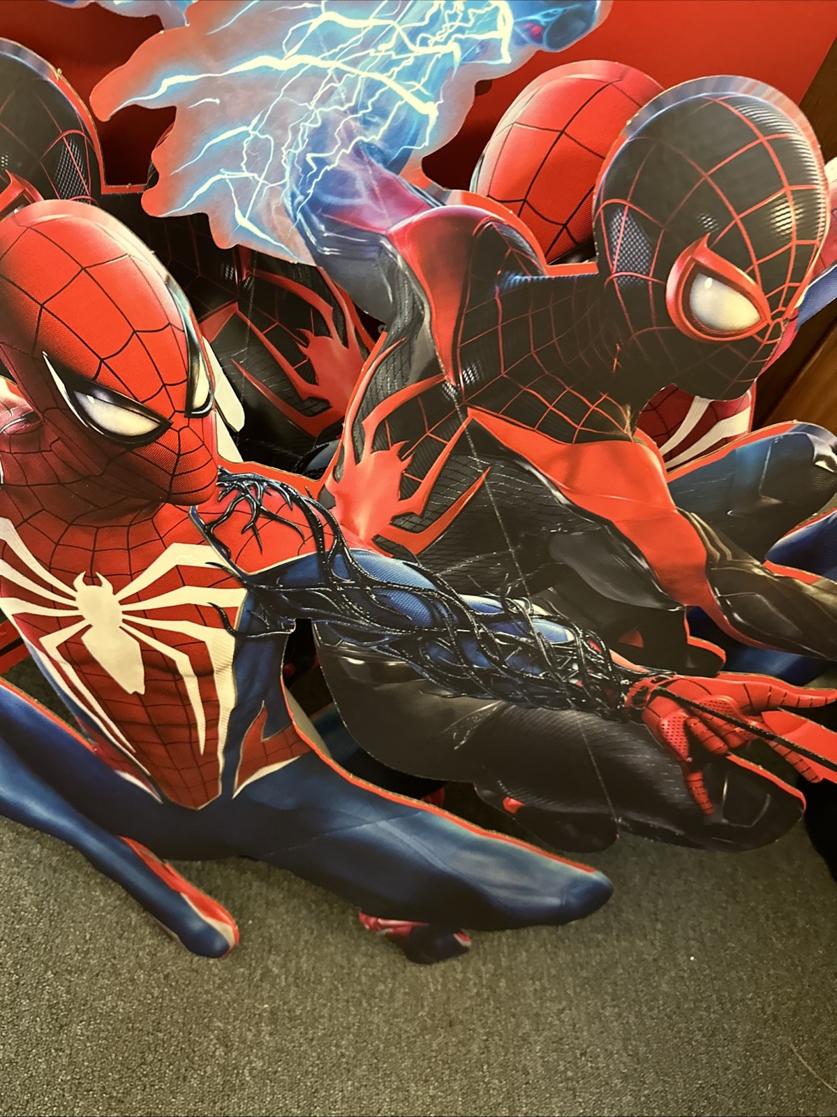 Spiderman 2 PS5 Release GameStop Promotional 3D Hanging Sign Poster Display