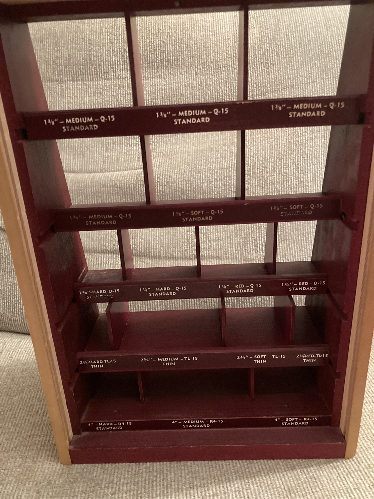 Vintage Eversharp Red Top Lead Pencil Tabletop Store Glass Wood Display Case