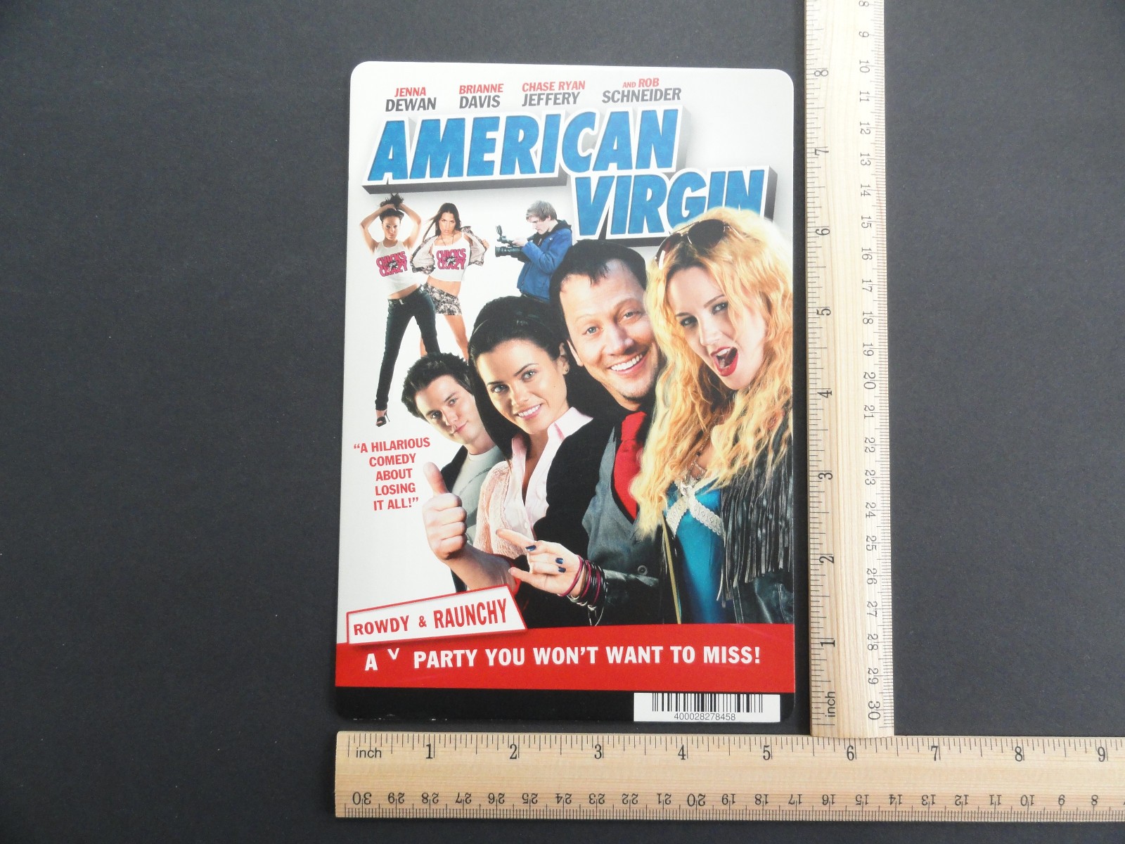 AMERICAN VIRGIN ( ROB SCHNEIDER) BLOCKBUSTER VIDEO STORE BACKER CARD
