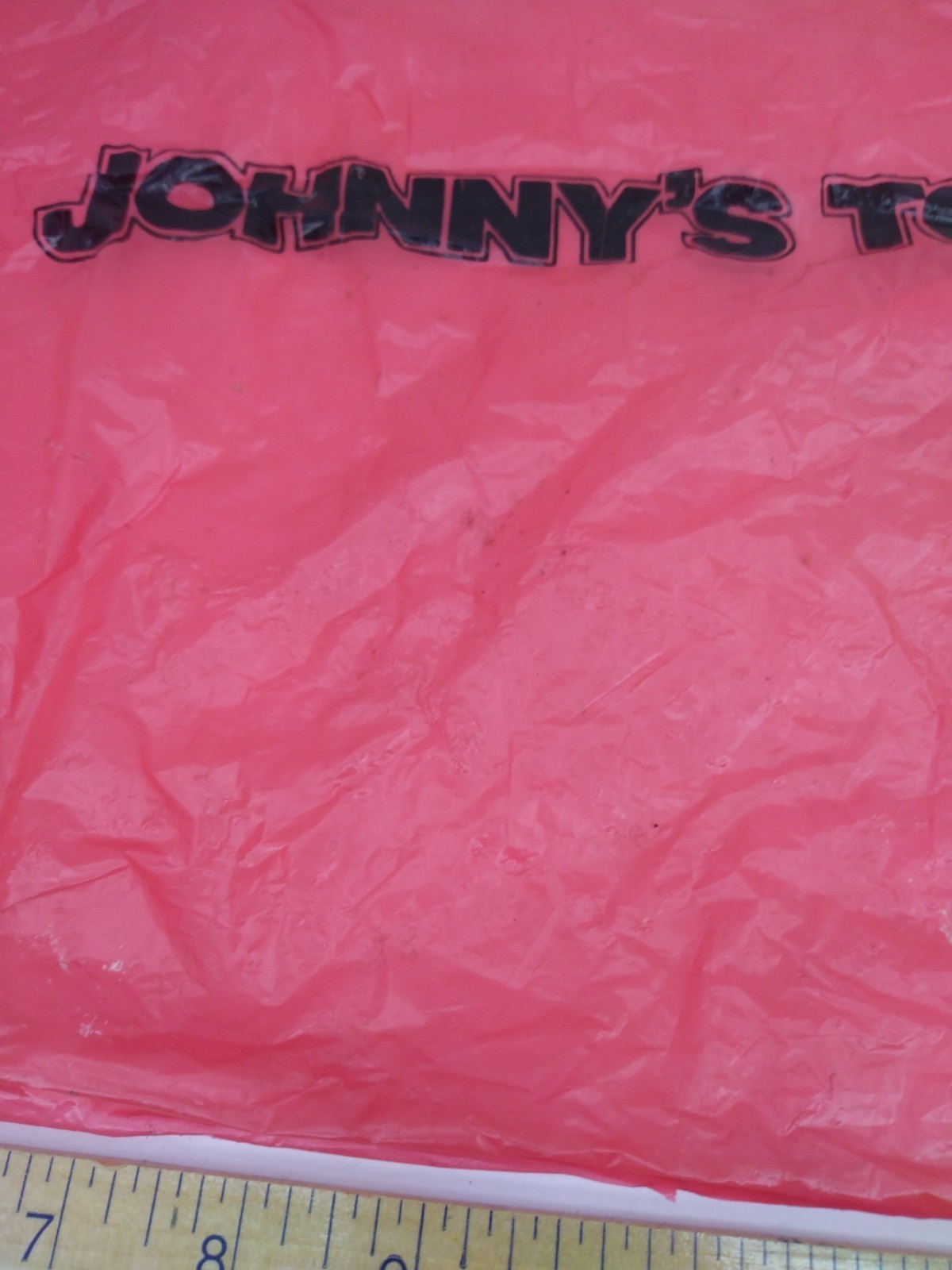 Used Vintage Lot Of 5 Red Johnny’s Toys Latonia Kentucky Shopping Bags