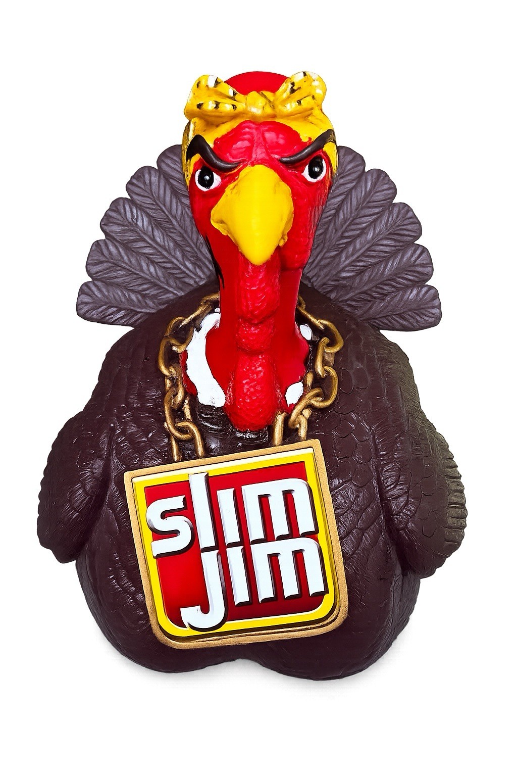 Slim Jim Gangsta Turkey Counter Top Display Advertising Piece Thanksgiving HTF