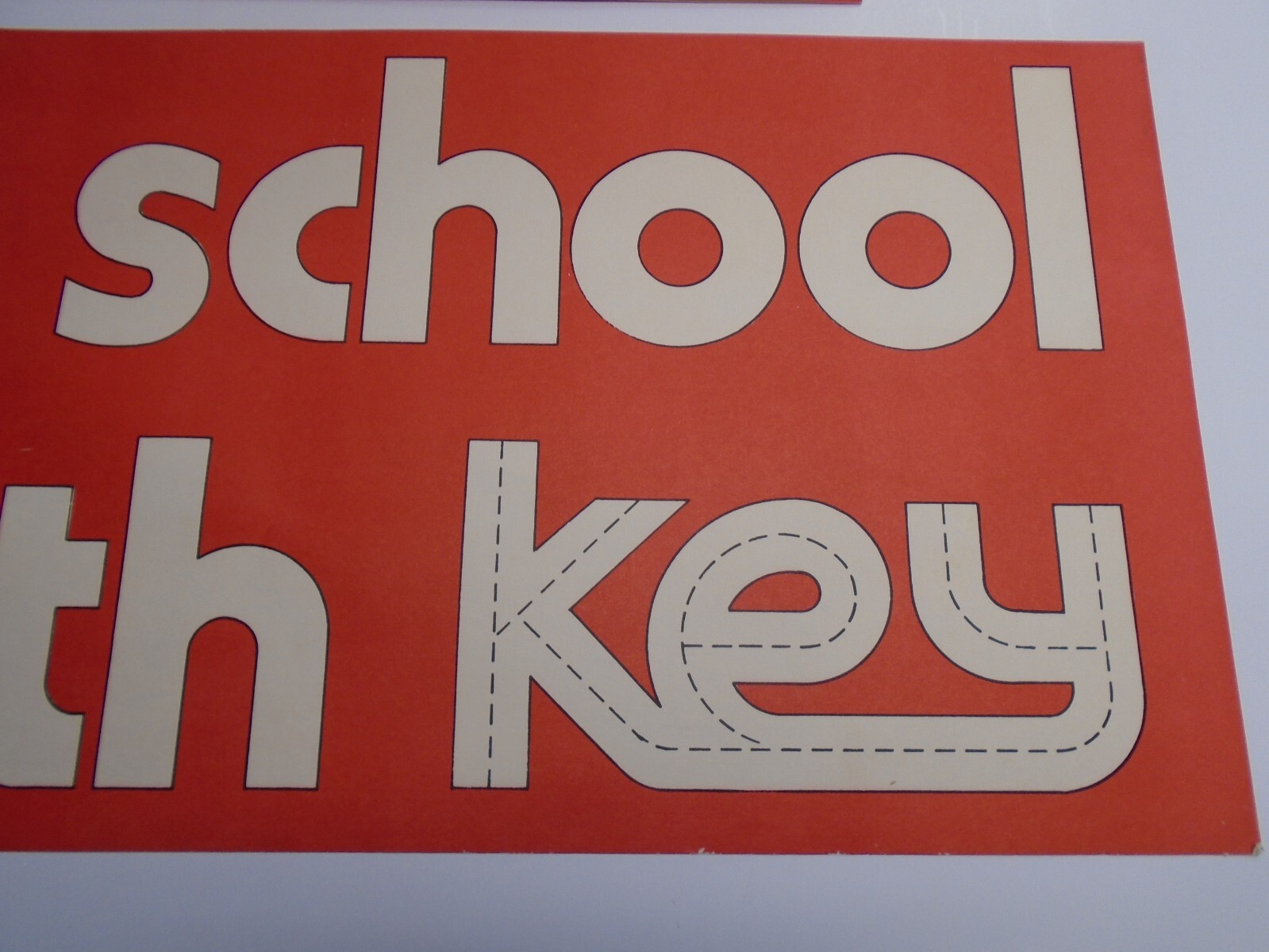 Vintage Lot of (4) KEY JEANS “BACK TO SCHOOL” PAPER STORE DISPLAY POSTERS-NOS