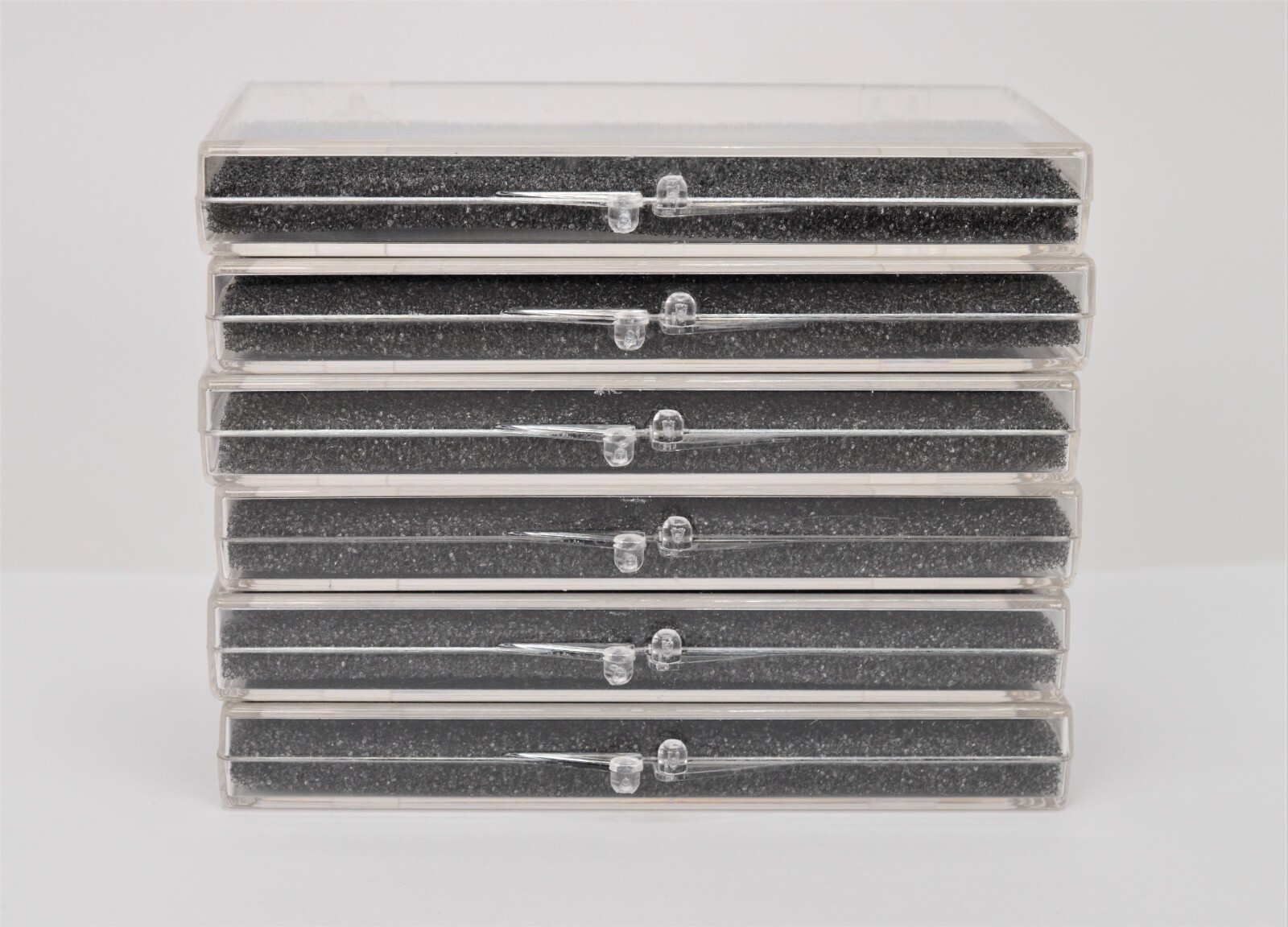 Clear Plastic Display Snap Case Box for Medals Collectables – Lot of 6