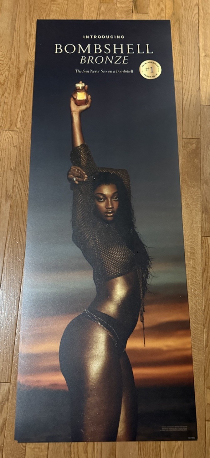 Victoria’s Secret Pink Promo Poster Angel Reese Rare Big!!
