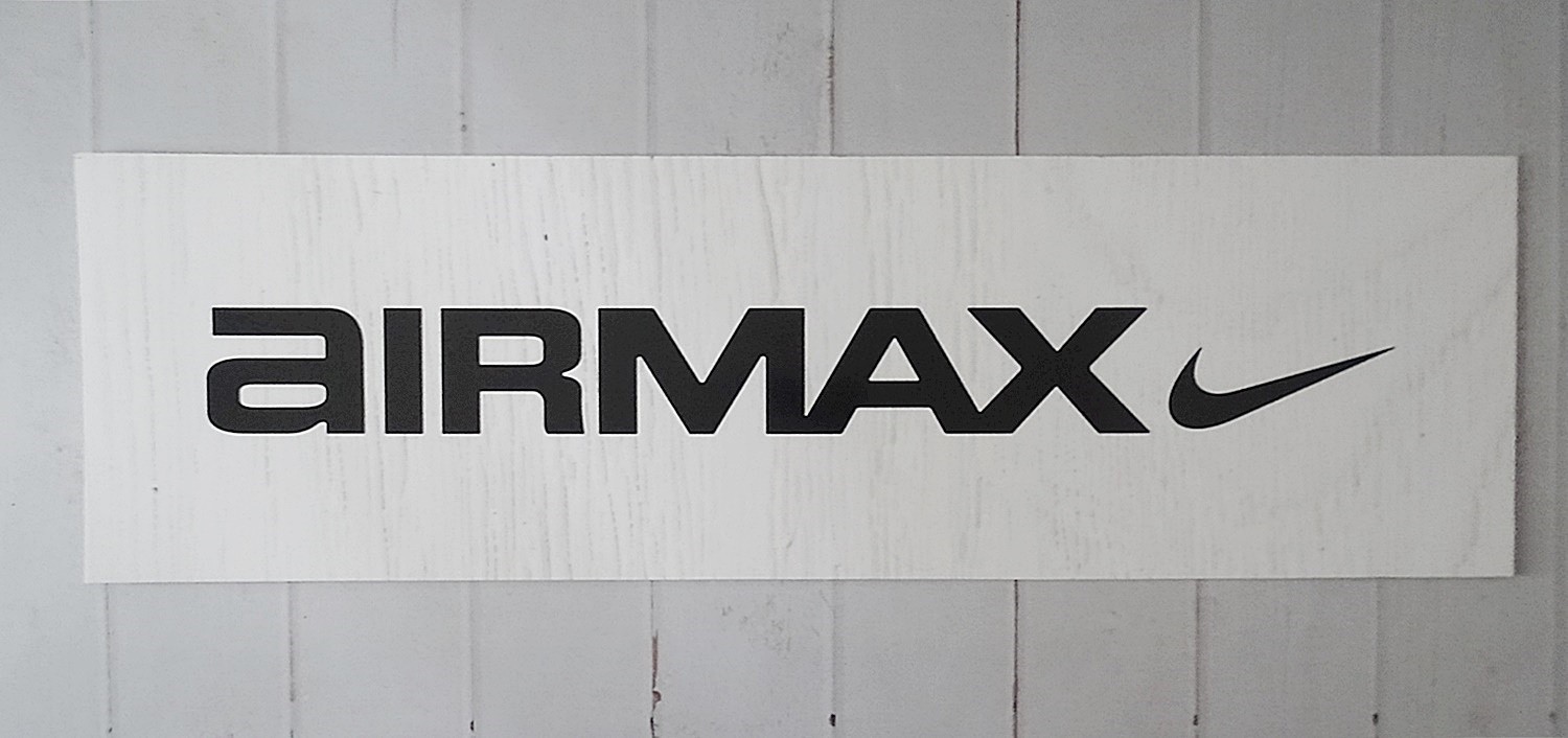 AIRMAX Nike Swoosh Store Display Promo Marquee Sign 40″ X 12″