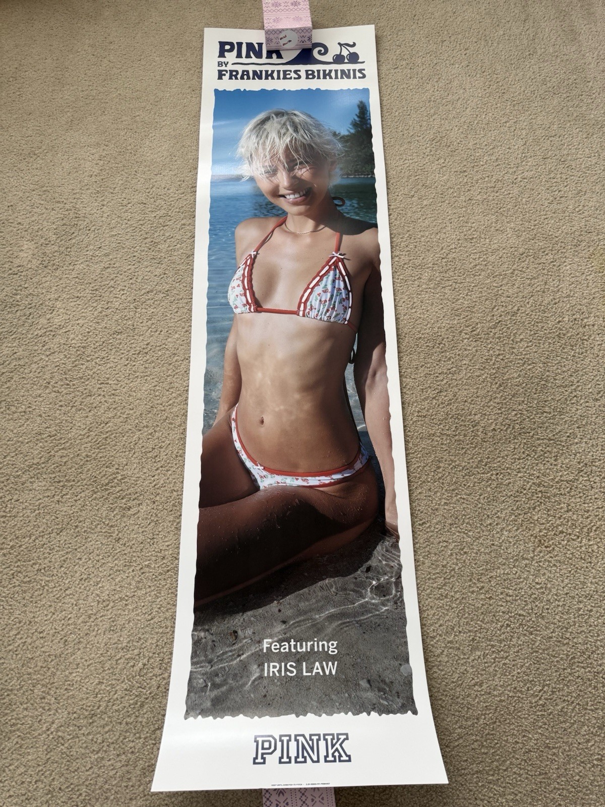 Victoria’s Secret Pink Promo Poster Rare Iris Law