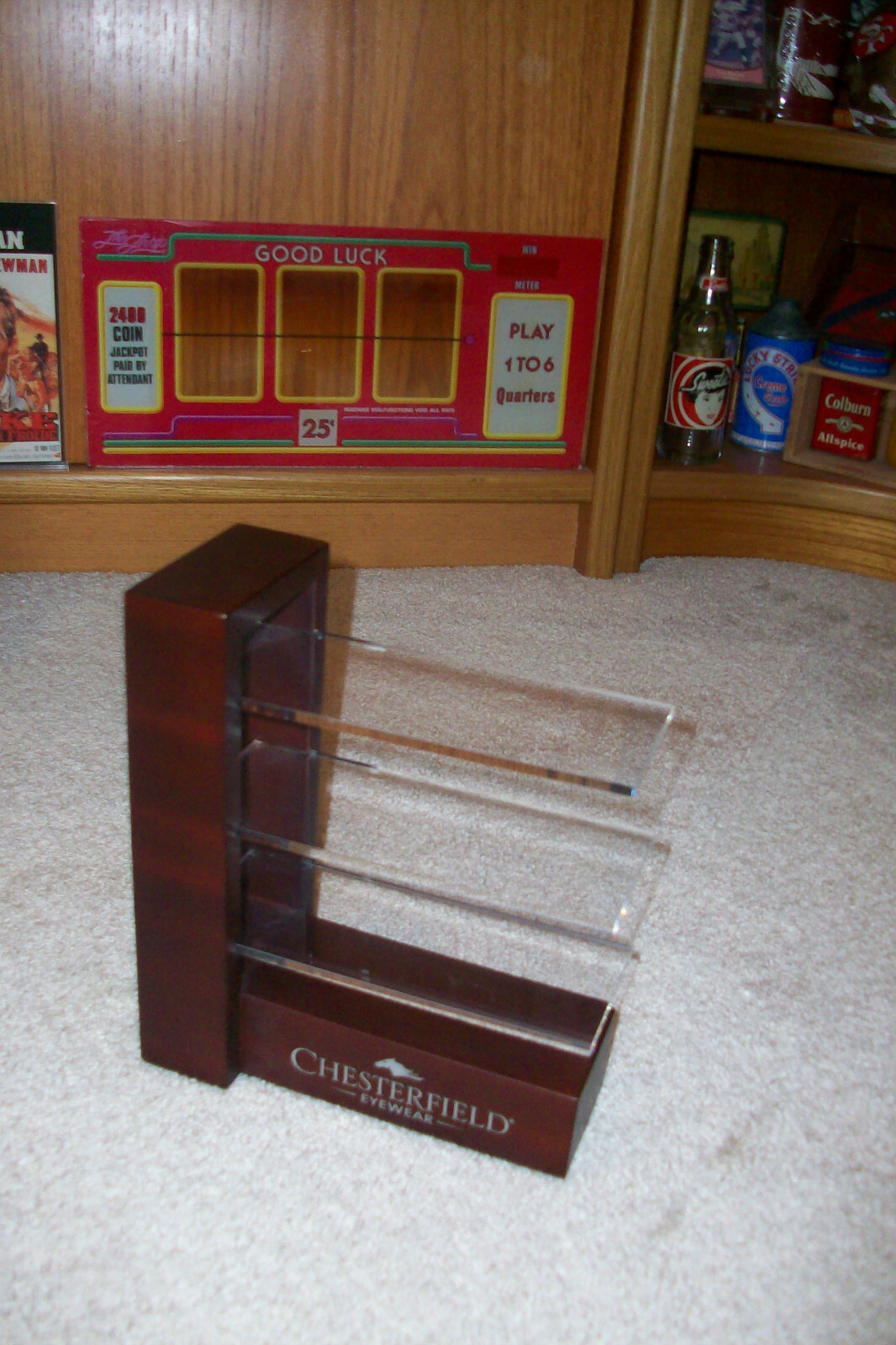 Rare Vintage Advertising eyewear display….Chesterfield eyewear