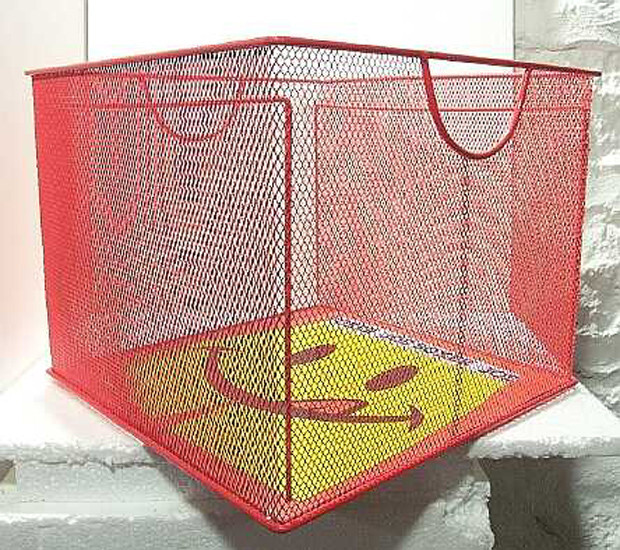 JOE BOXER Shorts Red Wire Display Storage Crate