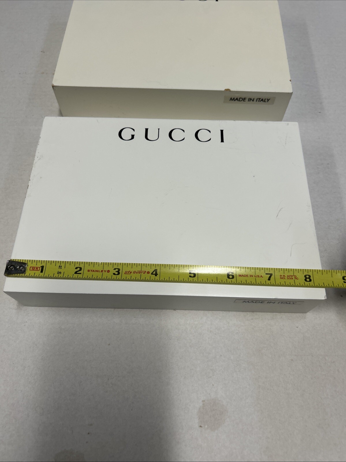 ( 2 ) GUCCI Display Countertop Platform Shelf Store Dealer Logo