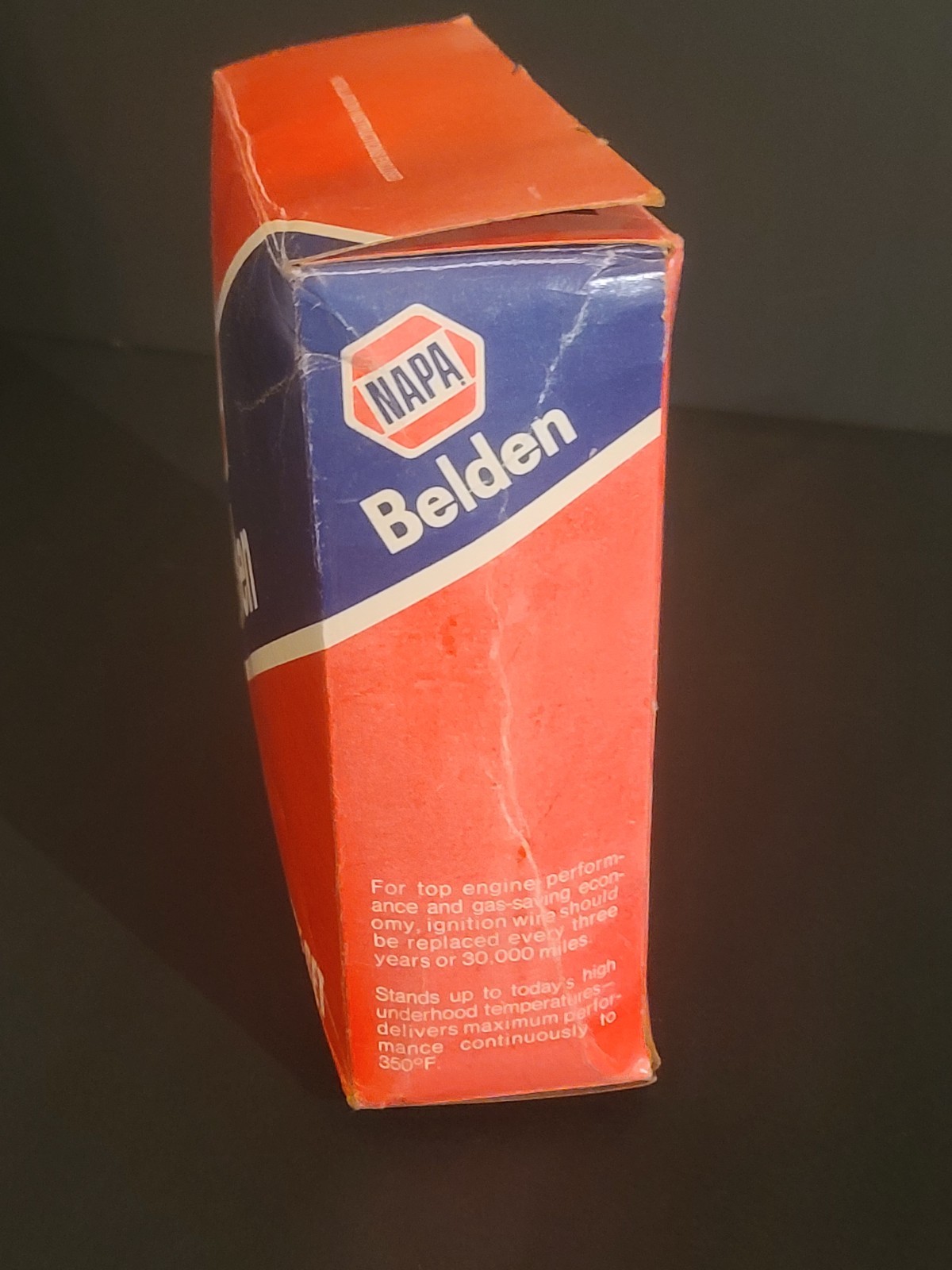 EMPTY BOX 1960’s Collectable Advertising Display Box Napa Beldon EMPTY BOX ONLY