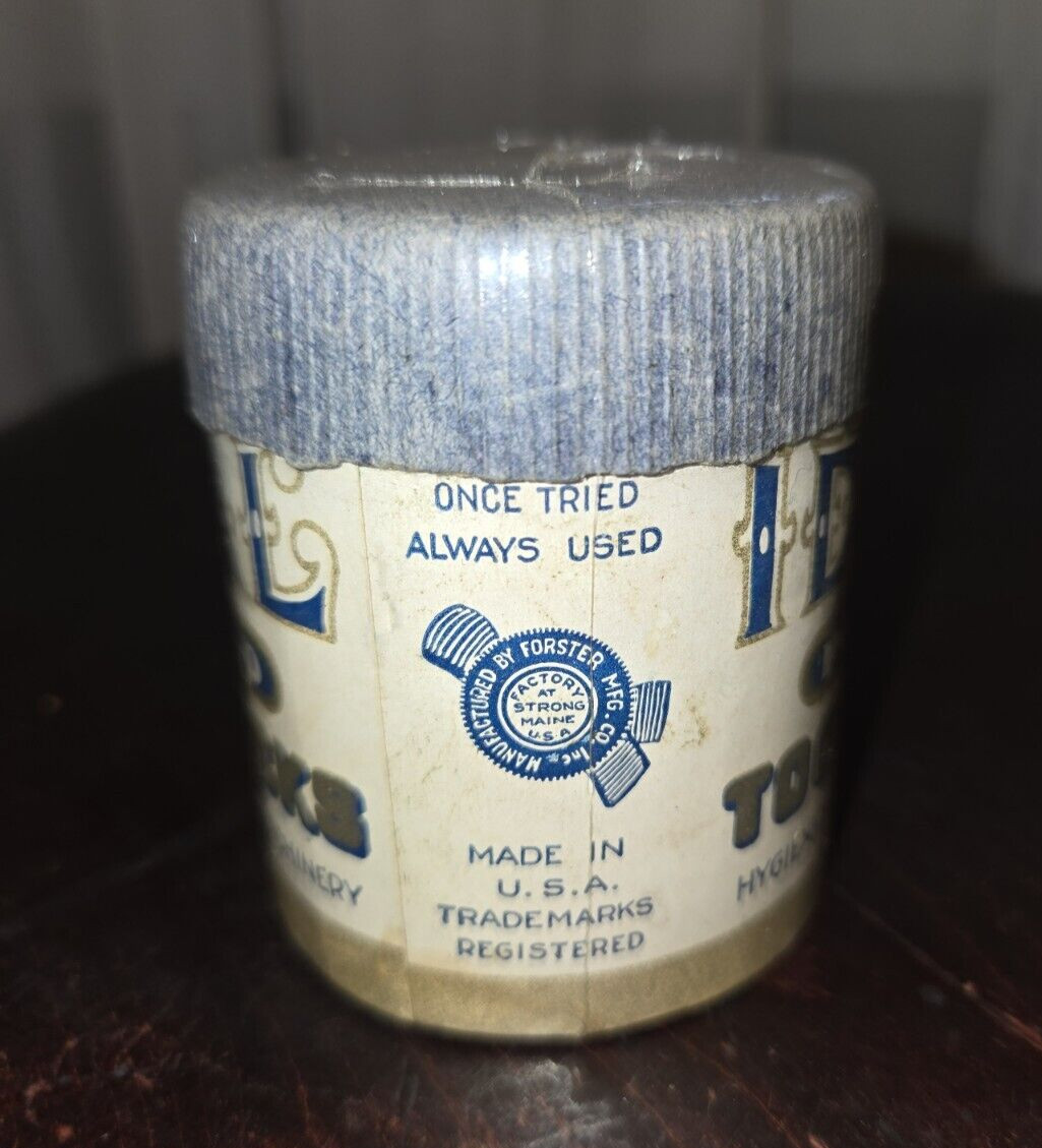 Antique Vintage Empty IDEAL TOOTHPICK Store Container