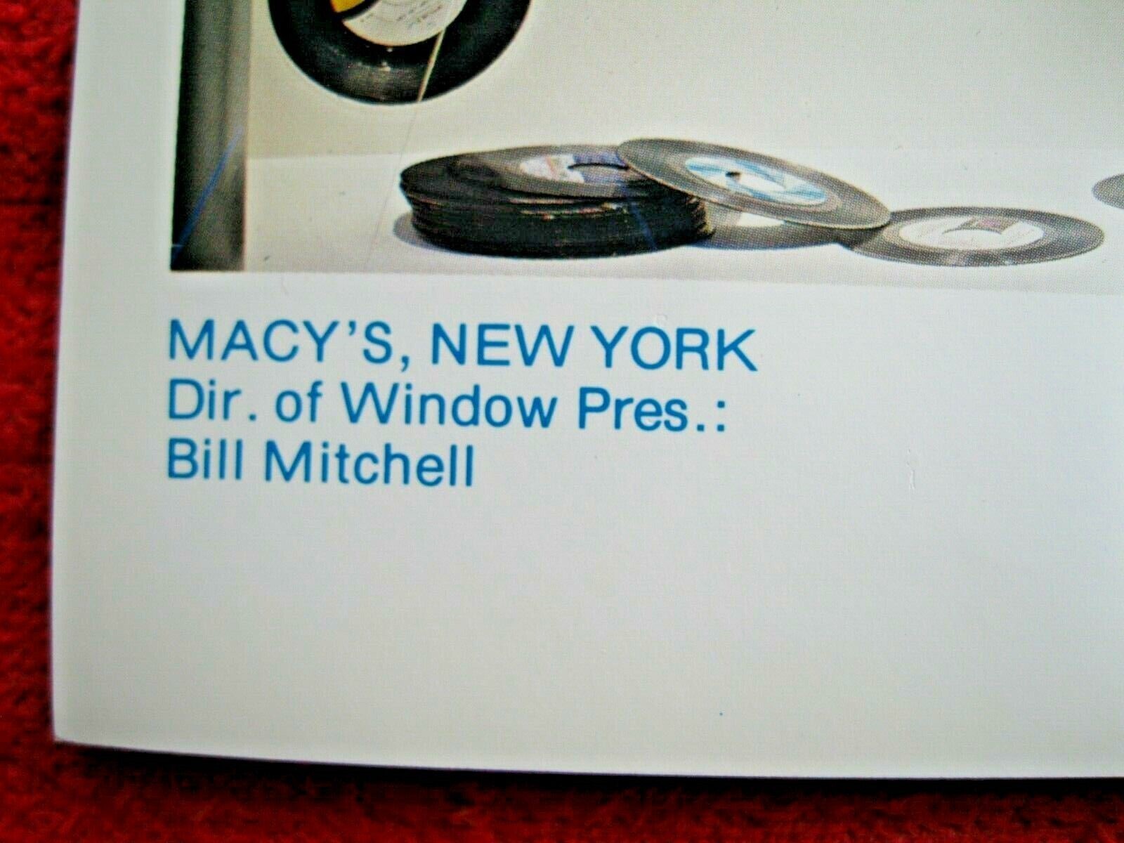 1981 MACY’S, NY STORE WINDOW DISPLAY MUSIC IS FASHION PHOTOGRAPH PRINT #90