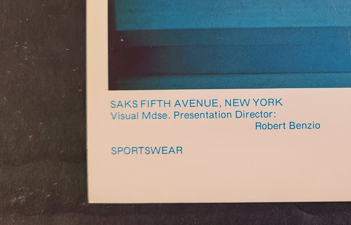 1976 SAKS FIFTH AVENUE, NY WINDOW DISPLAY PHOTO PRINT MADE FOR EACH OTHER