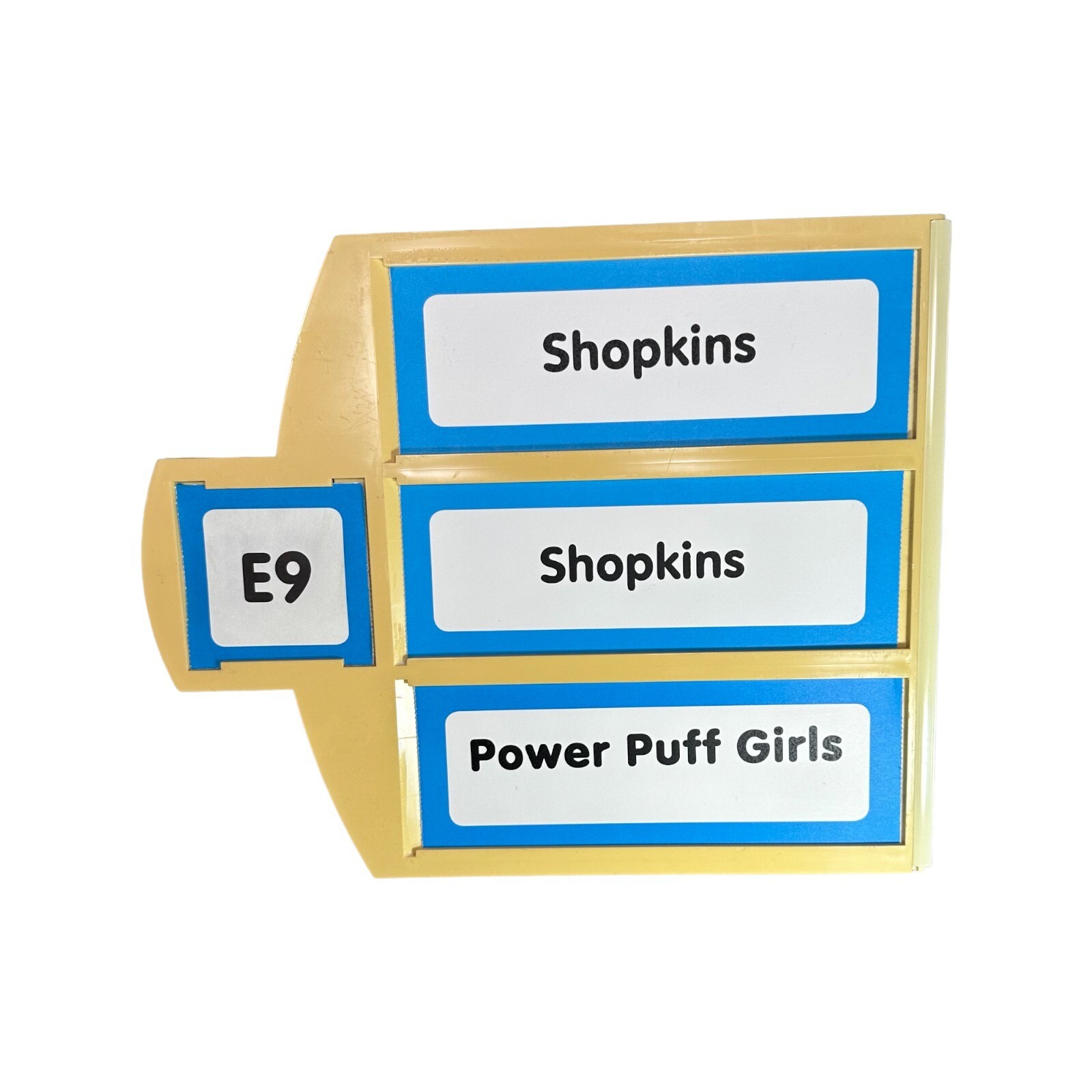 Toys R Us True Aisle Sign E9 Shopkins, Shopkins, Power Puff Girls
