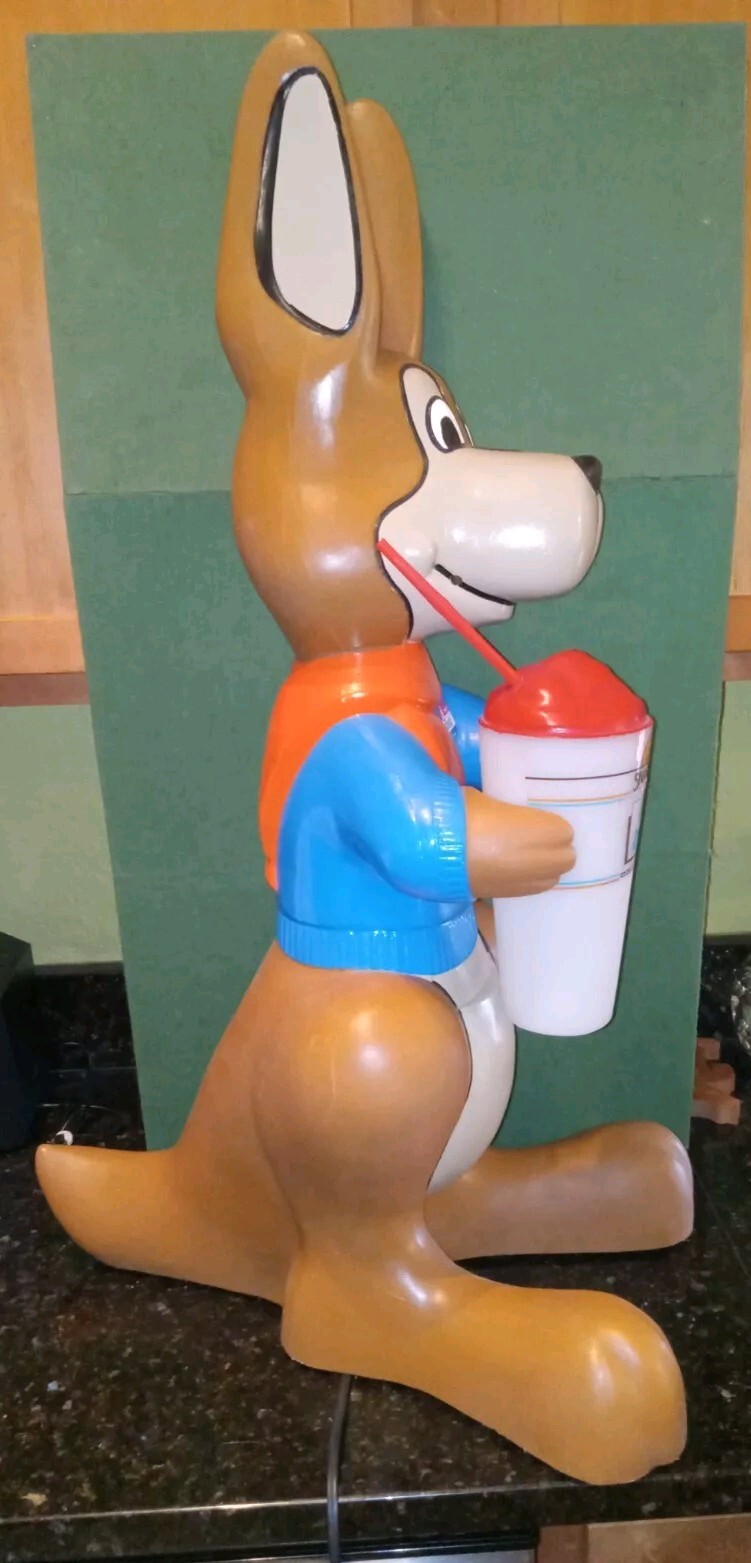SUPER RARE Vintage Walmart Squiggly Kangaroo Light Up 80s Advertising Figure 35″