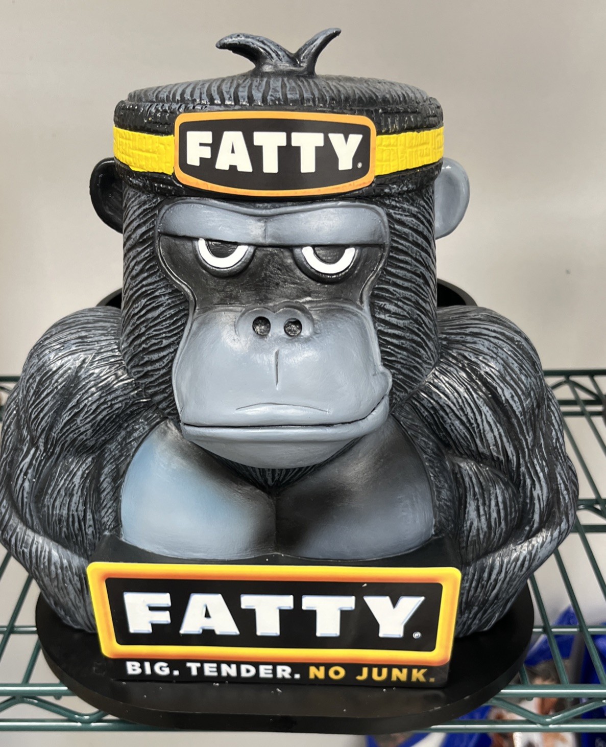 Fatty Gorilla Store Display Advertising Figure Black Yellow Black Yellow