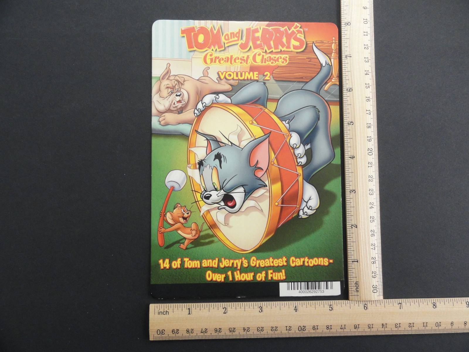 TOM AND JERRY’S GREATEST CHASES VOL 2 BLOCKBUSTER VIDEO STORE BACKER CARD