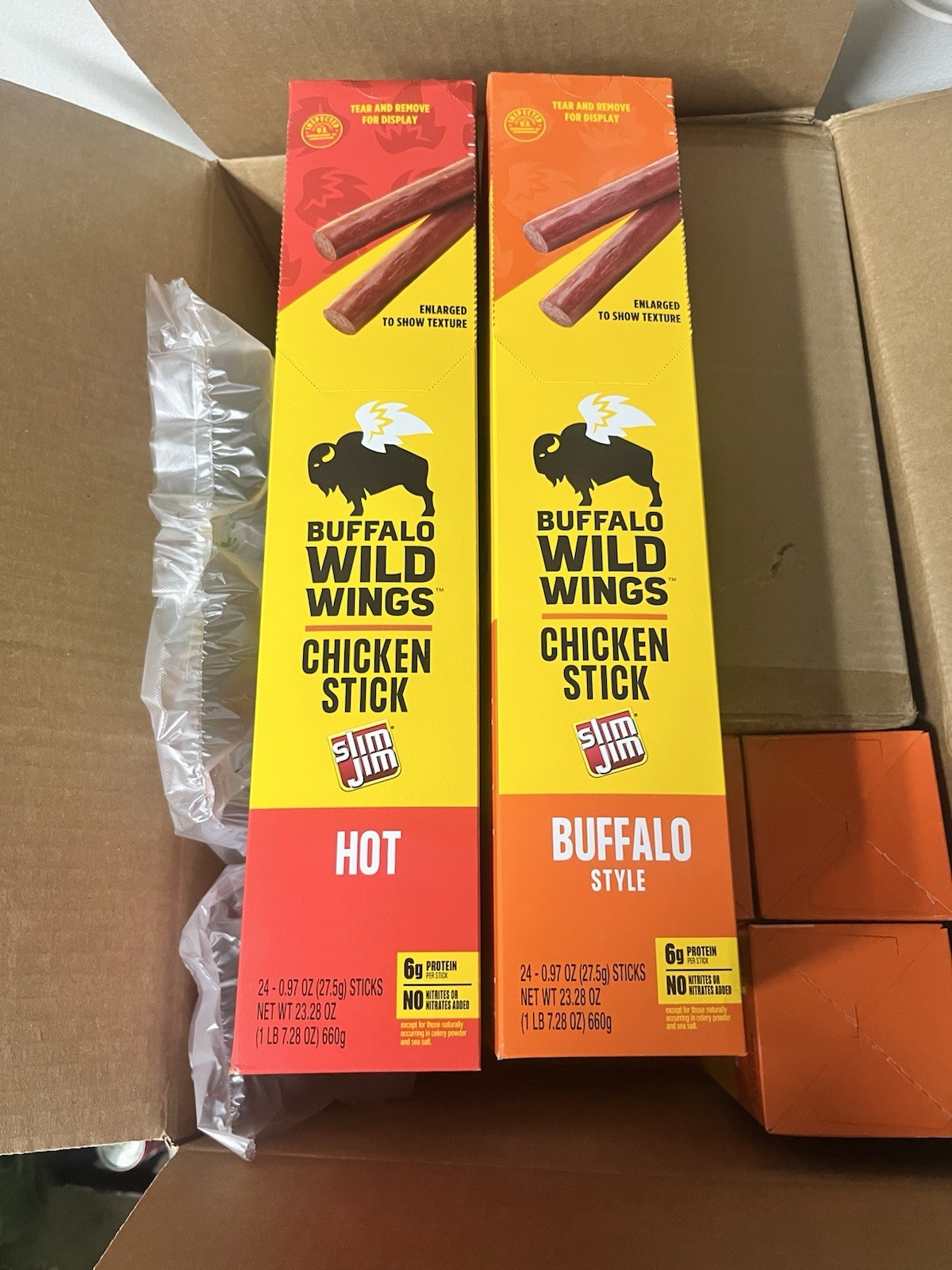 Slim Jim x Buffalo Wild Wings Counter Display Chicken Sticks Promo Statue NEW