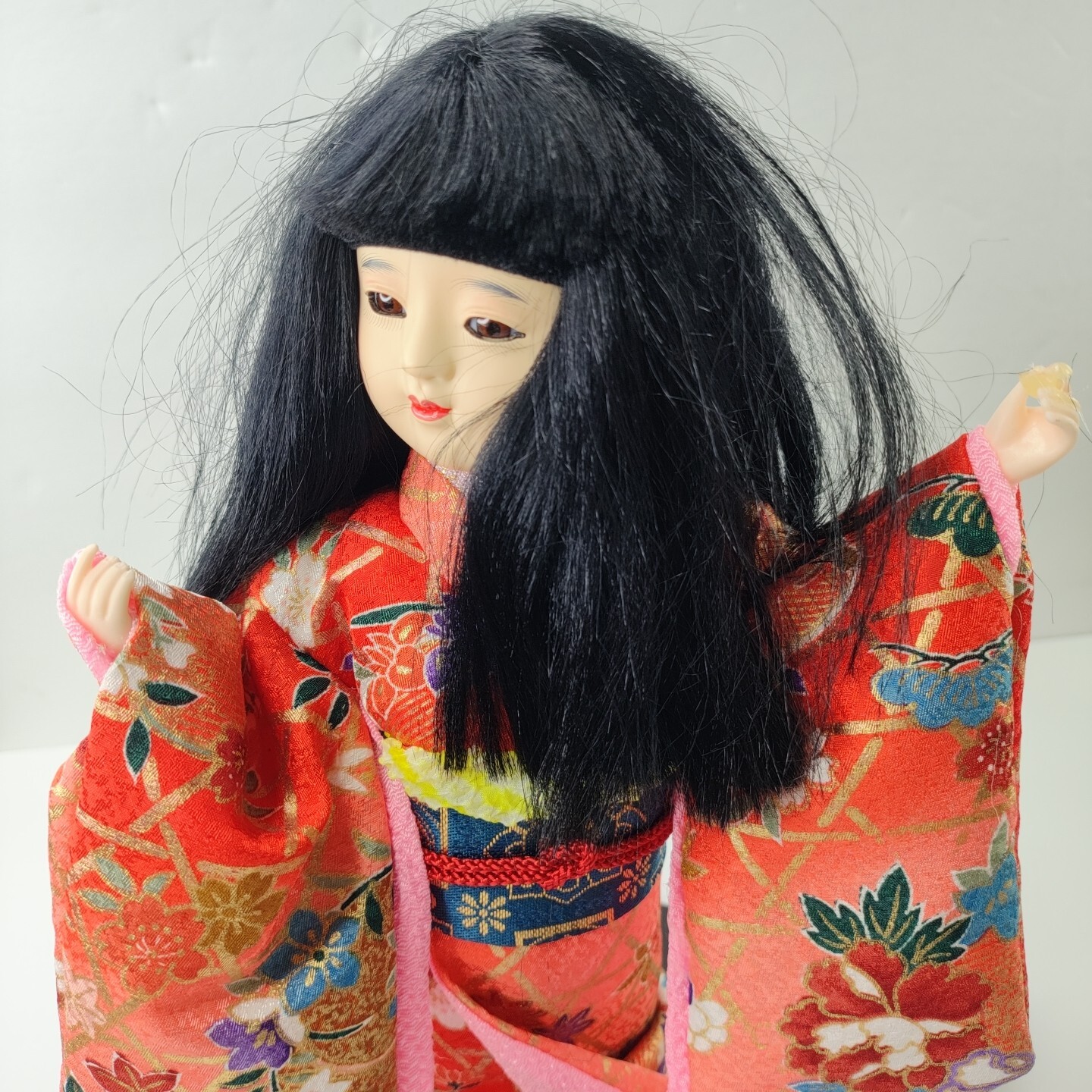 Rare Lot Yamaha Kyugetsu Doll Holding Fan Japanese Tokyo Japan Collectible Vtg 4