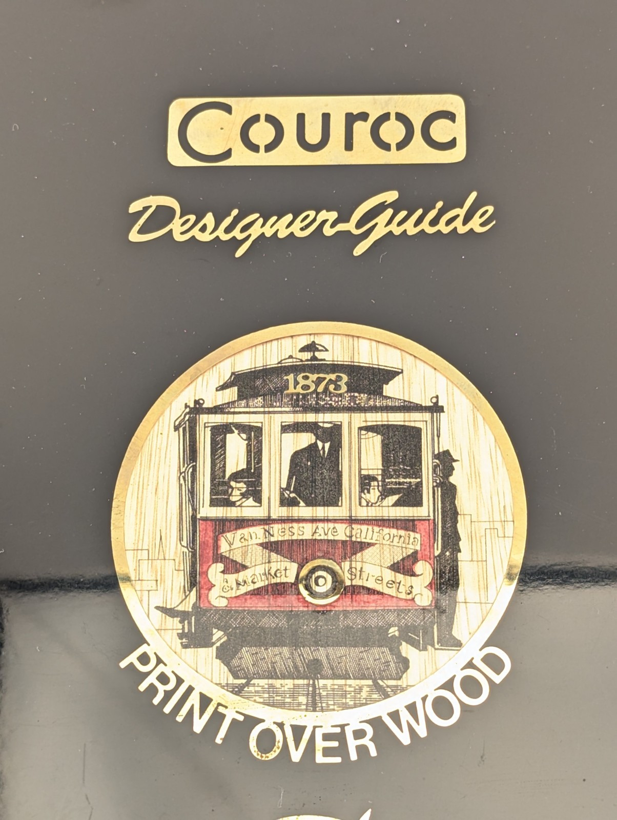 Couroc Salesman Sample Showroom Store Display Design Guide Tray Vintage