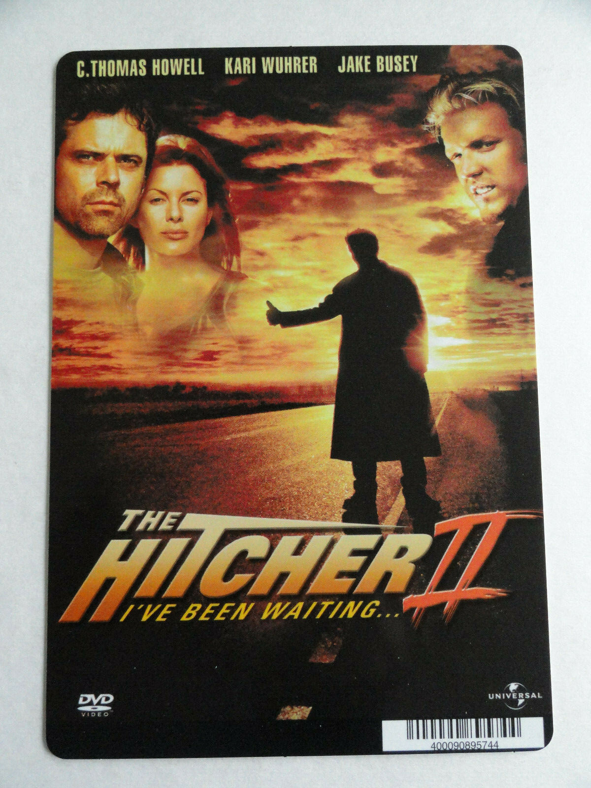 THE HITCHER II – C. THOMAS HOWELL – BLOCKBUSTER VIDEO BACKER CARD 5″X8″