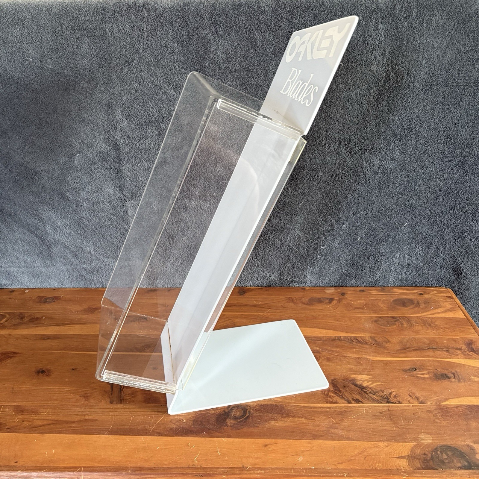 Vtg 1985 OAKLEY BLADES Sunglasses Store Countertop Display Case OG 1st Gen RARE