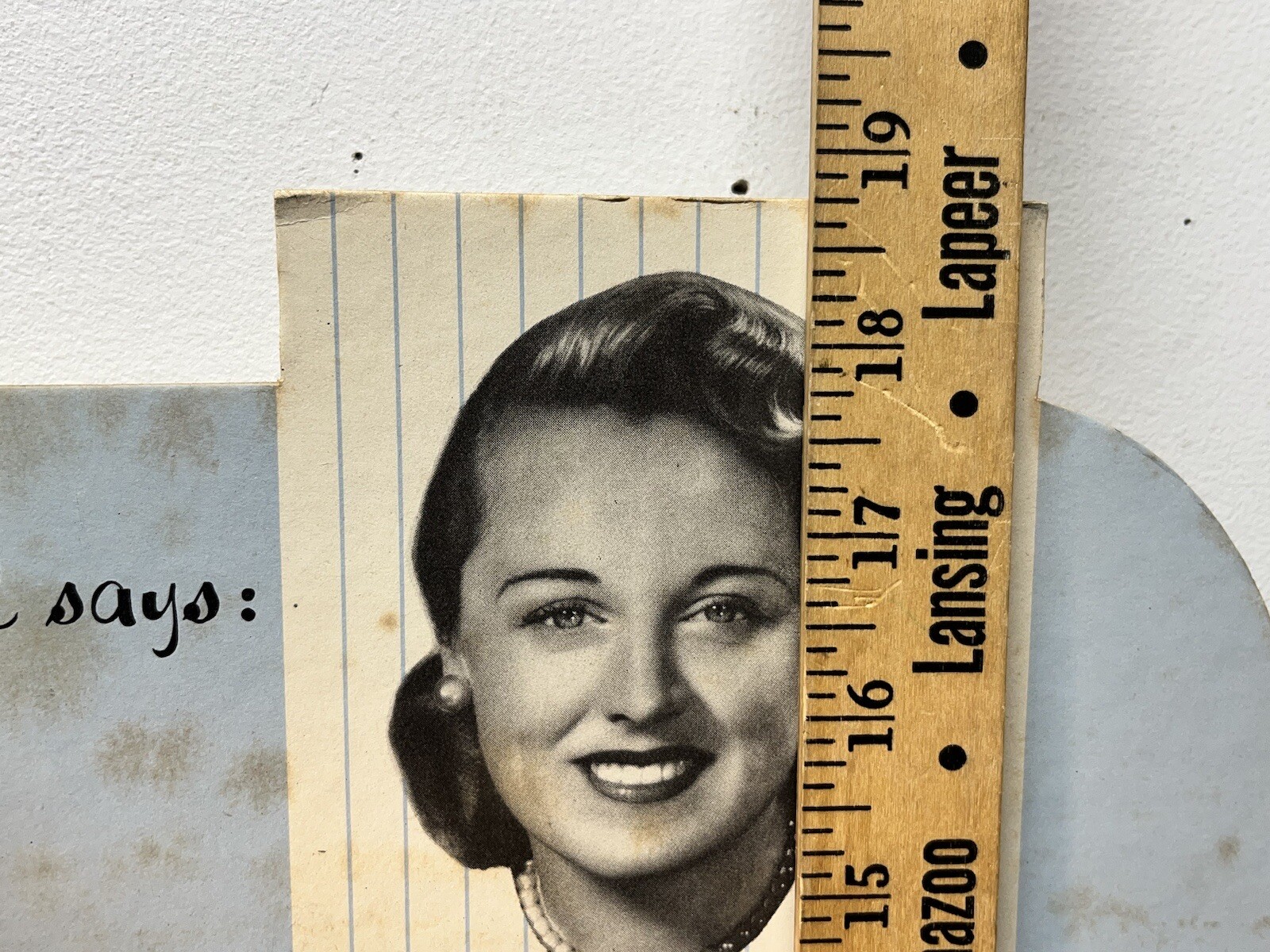 Vtg 1940s Hood Shoes Advertising Easel Back Store Display Cardboard Sign 18.75”