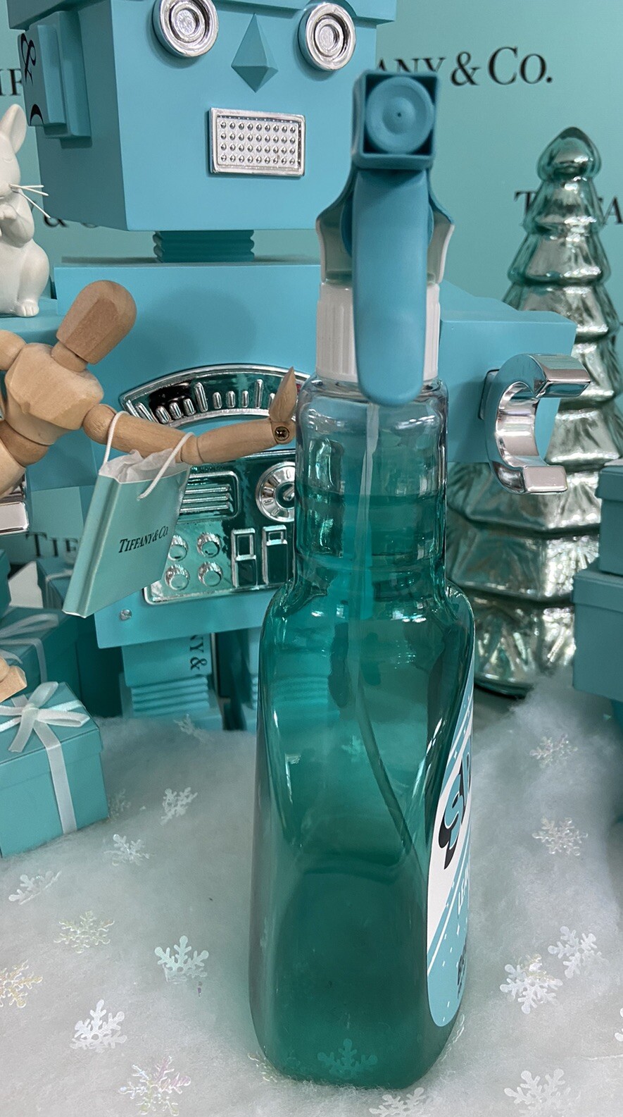 Tiffany&Co Spray Bottle Display SPARKLEAN Store Window Advertising Prop 10” RARE