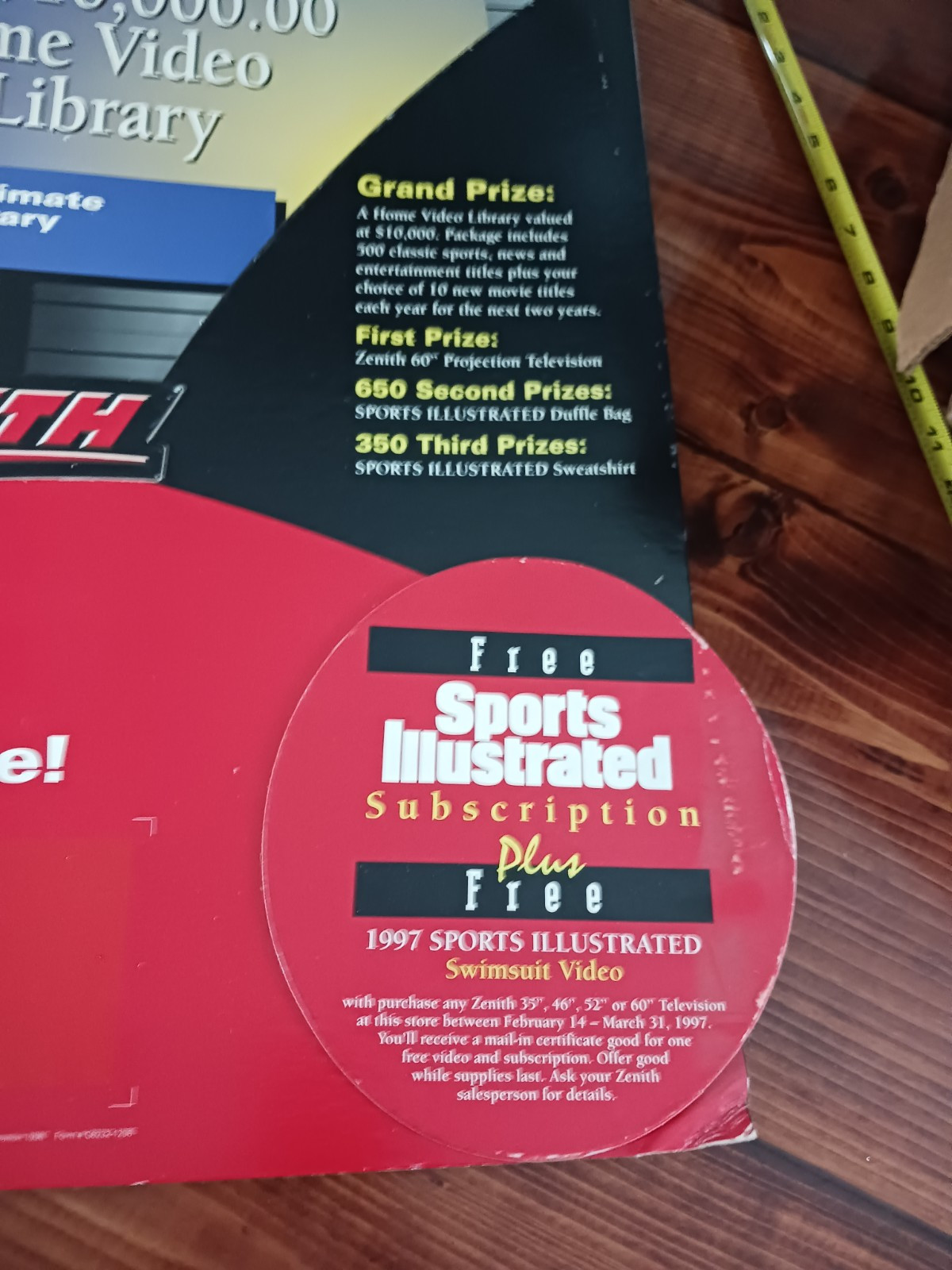 Zenith Sports Illustrated Dealer Advertising