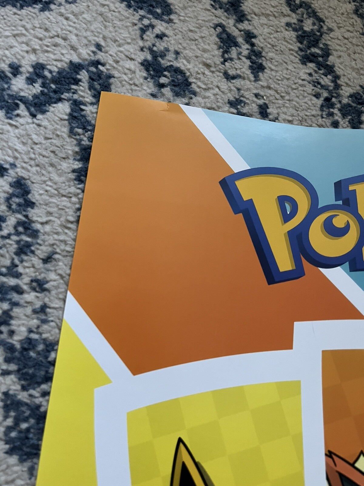 2021 Pokemon CLUB League Store Display Poster 23×16 Sword & Shield Used TCG