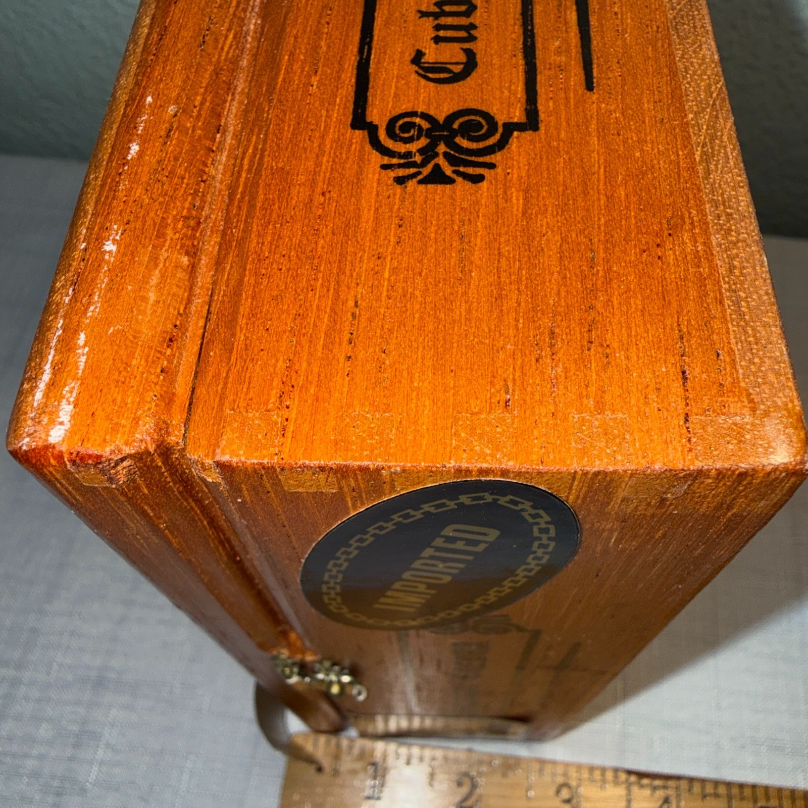 VTG Cigar Box Arturo Fuente Wooden Empty Cigar Box Cuban Corona