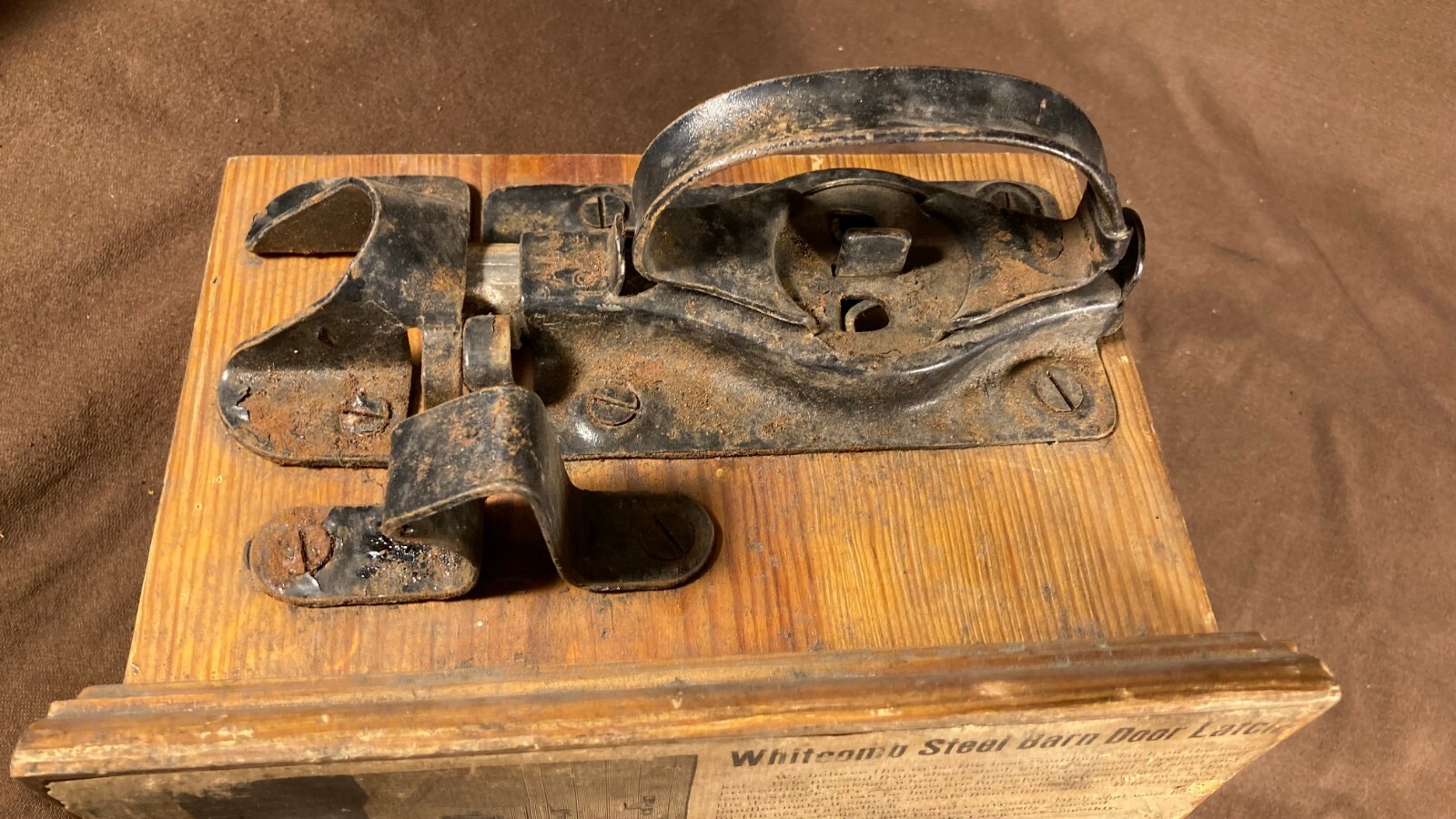 Antique General Hardware Store Display Door Barn Handle Hinge Sampler Retail