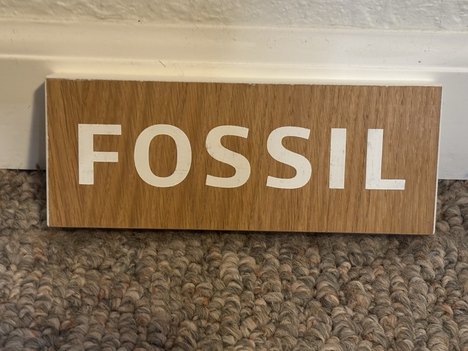 Fossil Eyewear Retail Display – Optical Boutique Counter Sign