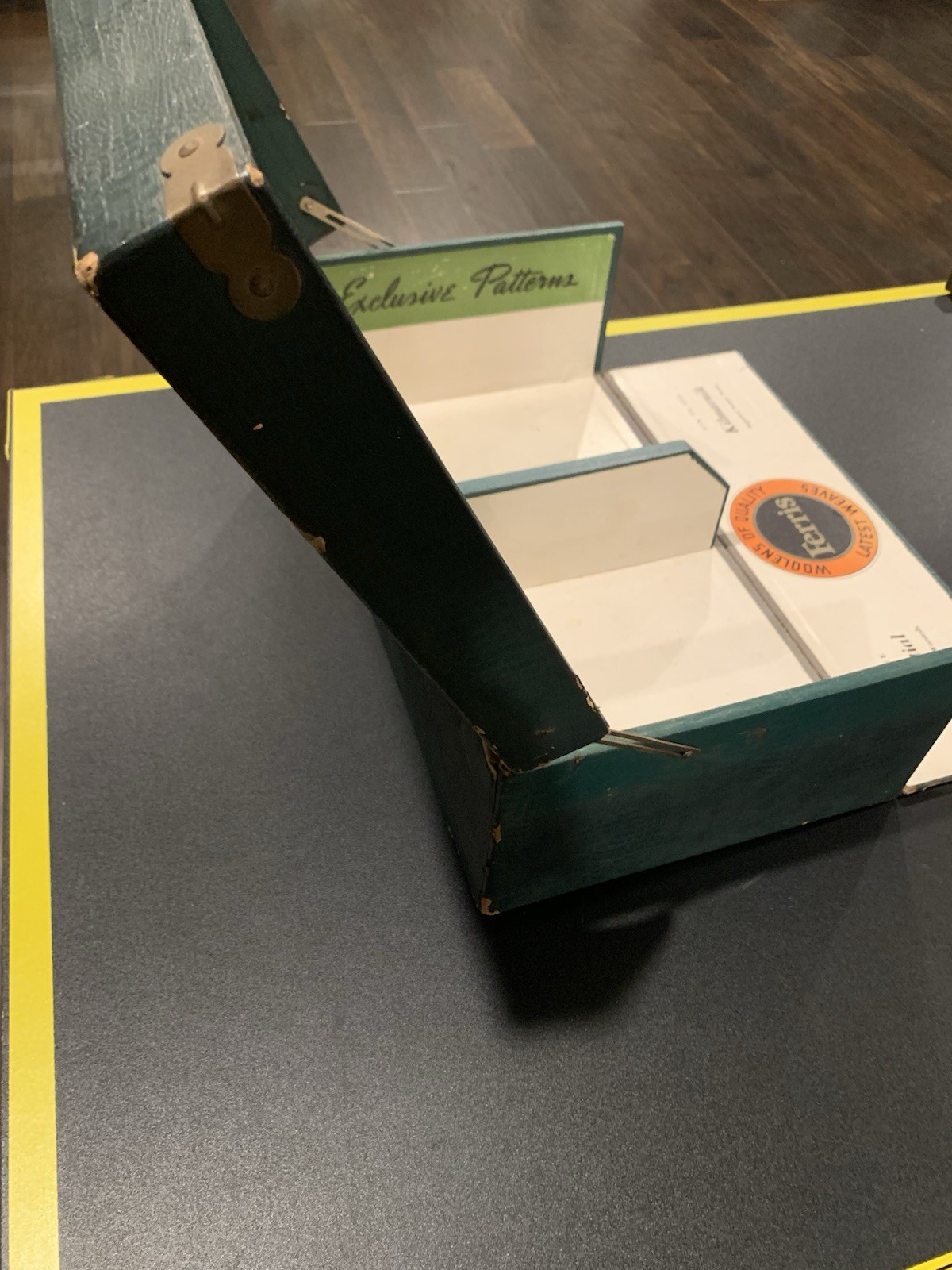 Vintage 1940’s Store Salesman Sample Box Ferris Woolen Company Chicago Illinois