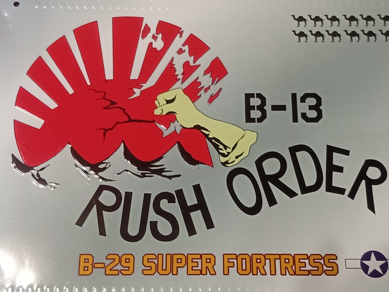 Tin Plate – Rush Order – B13 -B29 – Super Fortress – 083/407