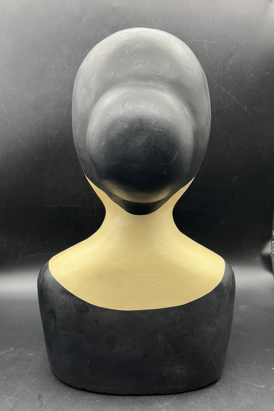 Vintage Hand Painted Millinery Style Plaster Head Bust 14″ Displays Hats
