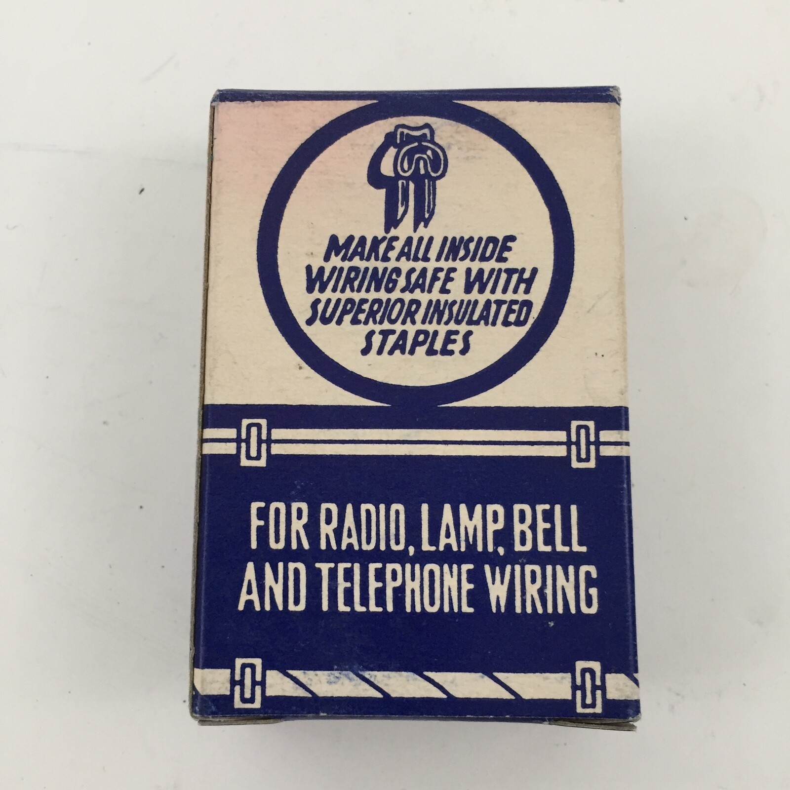 Vintage Superior insulated Staples # 3 Old Advertising Hardware Empty Box
