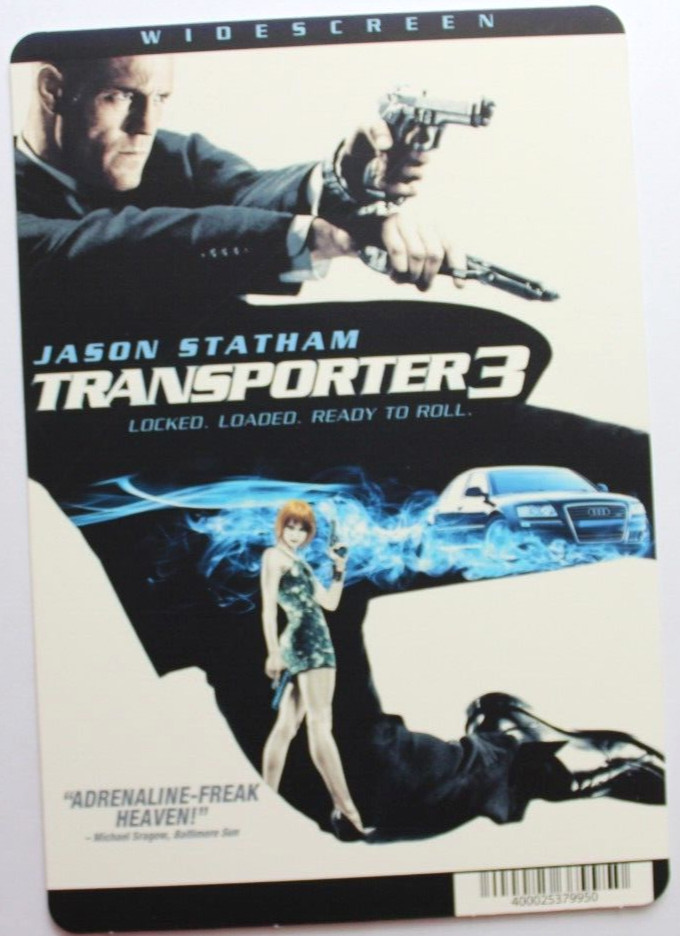 BLOCKBUSTER Backer Card Mini Poster 5.5″ x 8″ 12 TRANSPORTER 3 JASON STATHAM