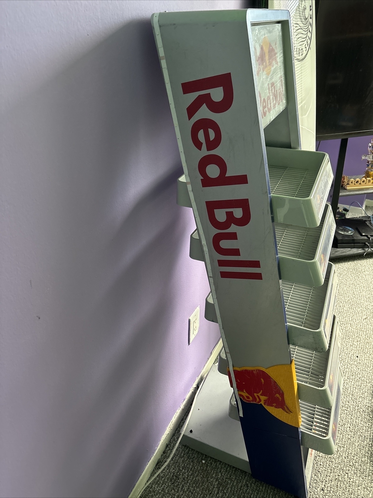 Red Bull Roll Around Shelf Shelves F1 Display Stand