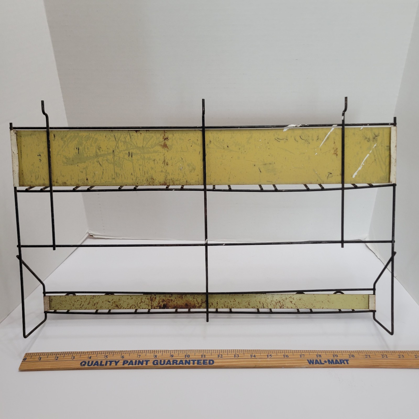 Vintage Nicholson Files Rasps Store Display Wire Rack Advertising Sign Pegboard
