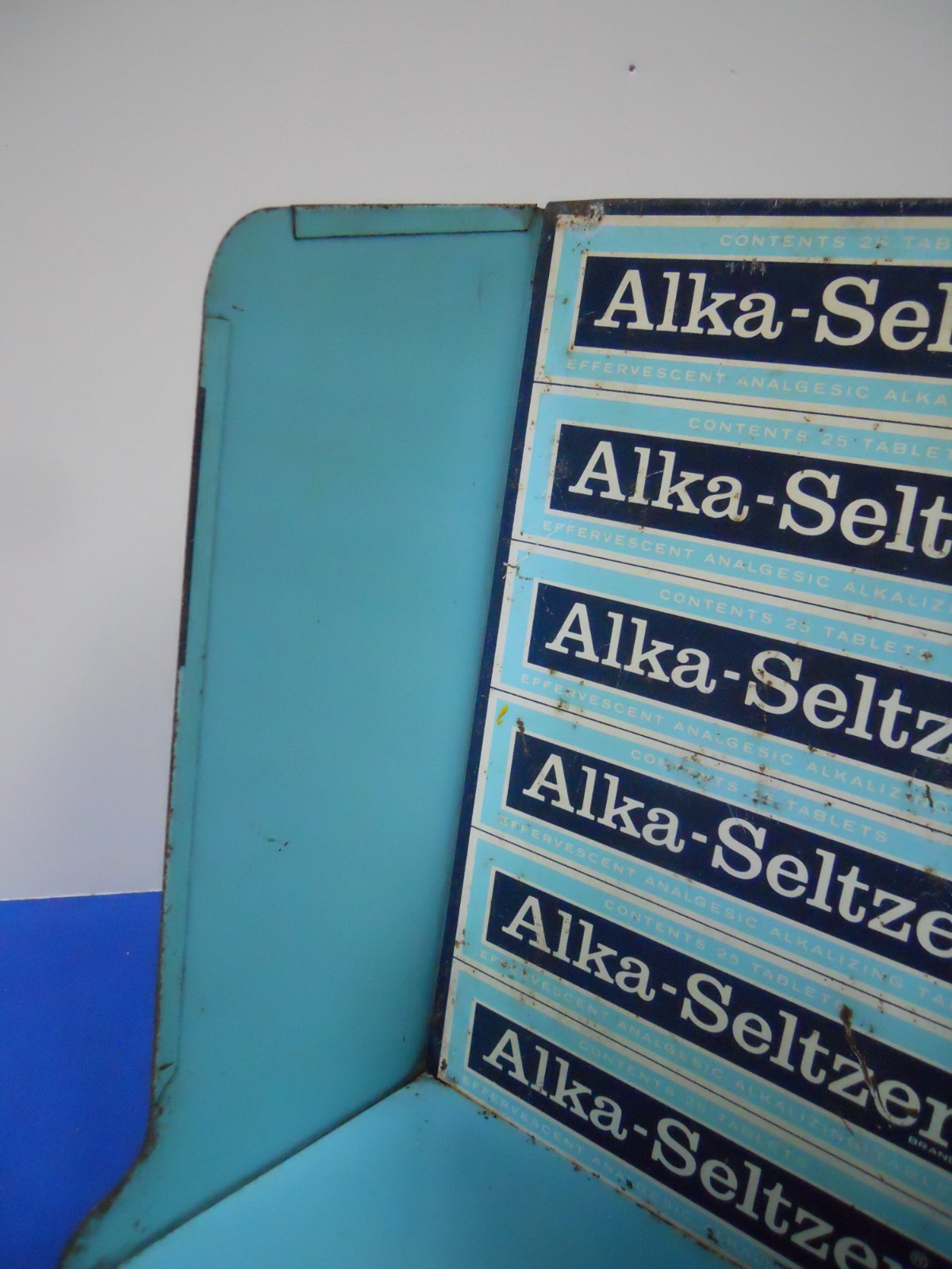 Vintage ALKA-SELTZER Counter Display w Tape Dispenser General/Country/Drug Store