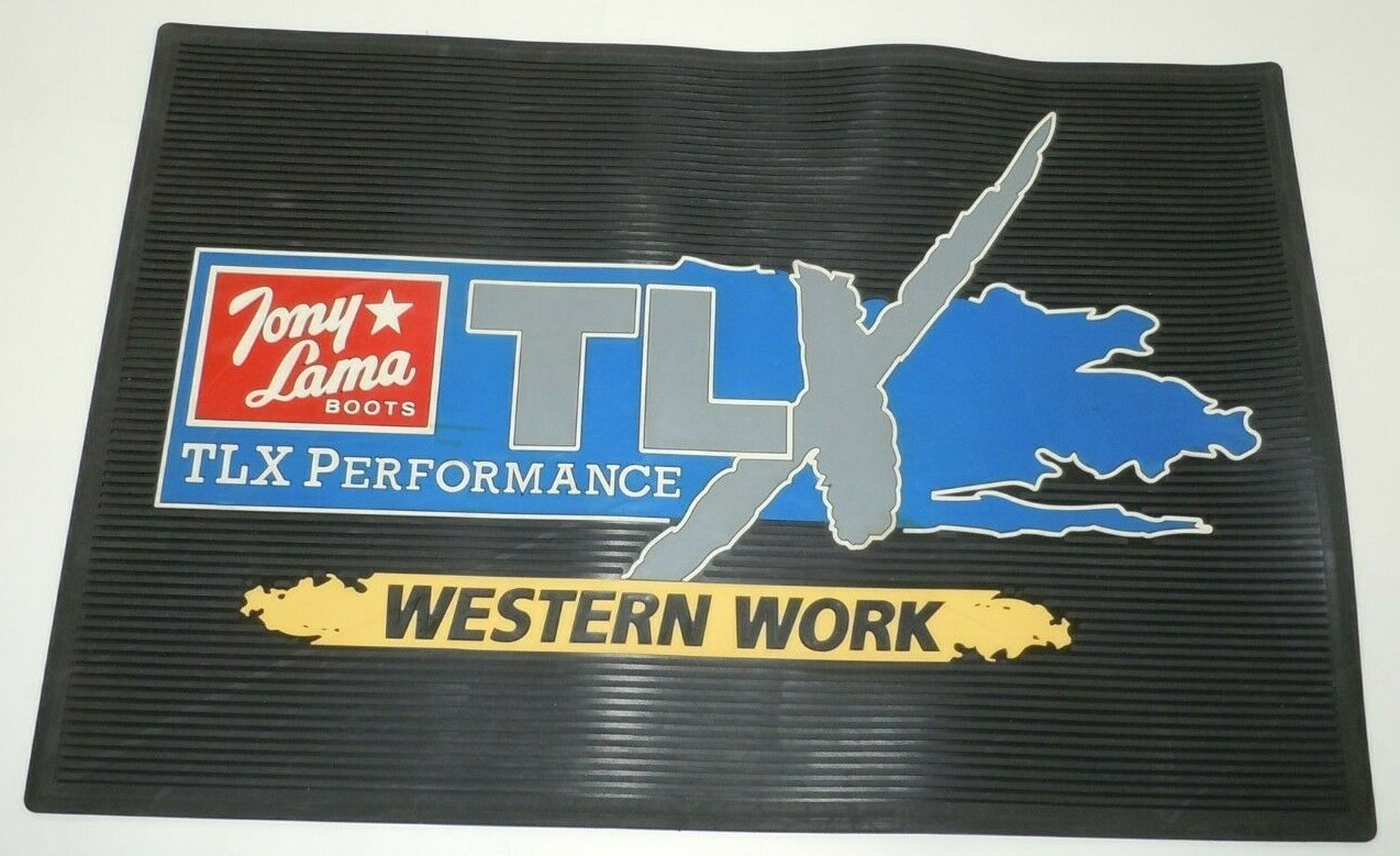 Tony Lama Boots Floor Mat Store Retail Display PROMO TLX Performance Western