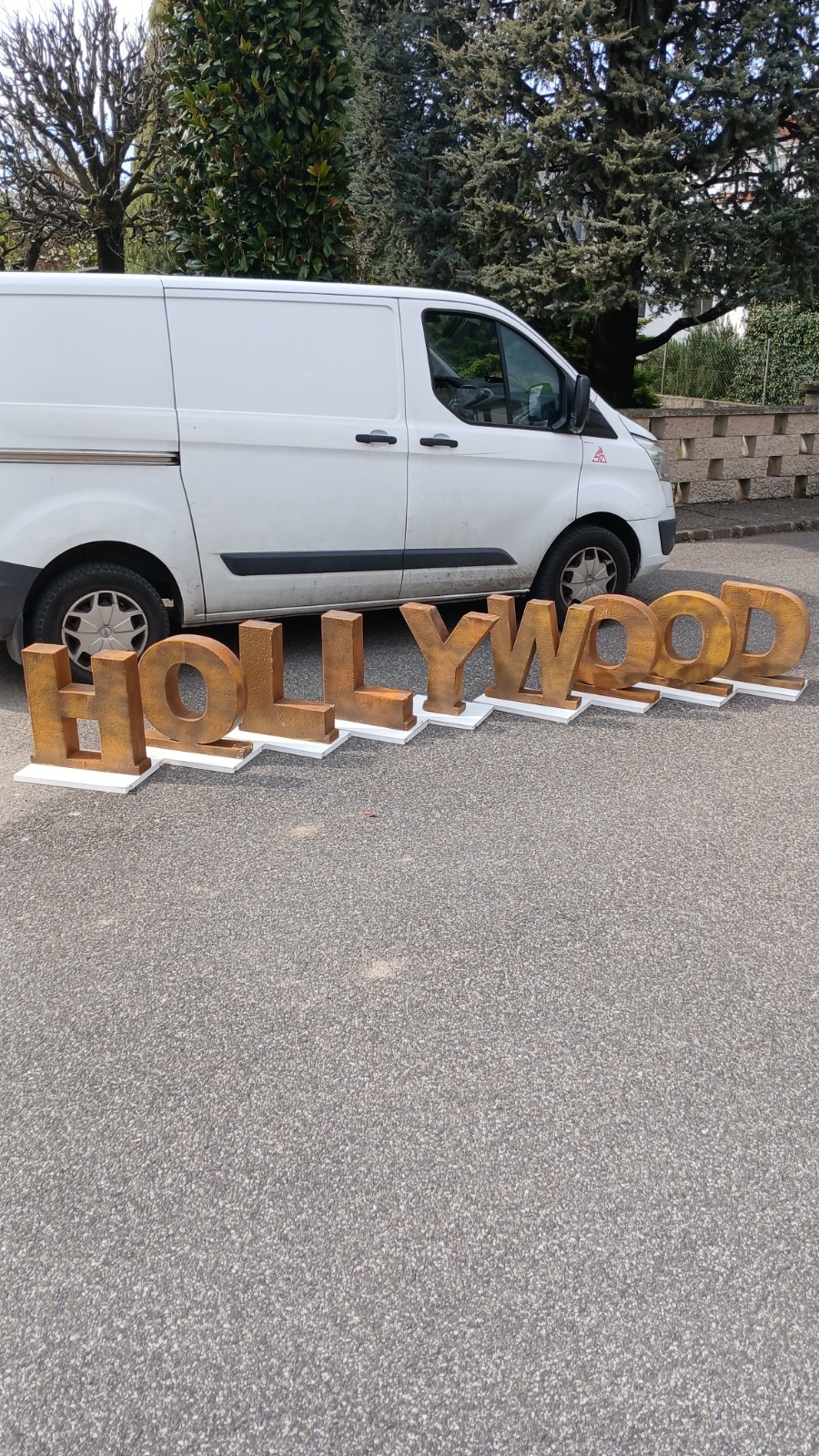 HOLLYWOOD 450CM Giant Written Sign Restaurant Bar Brewery Disco