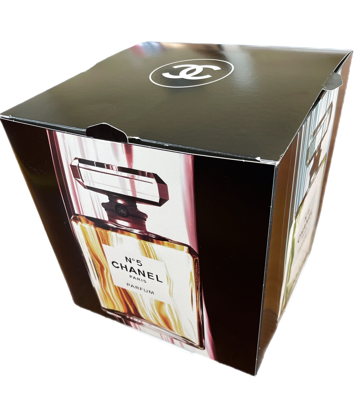 Vintage Advertising Display Chanel The Classic Bottle N5 Paper Box 2004 10”